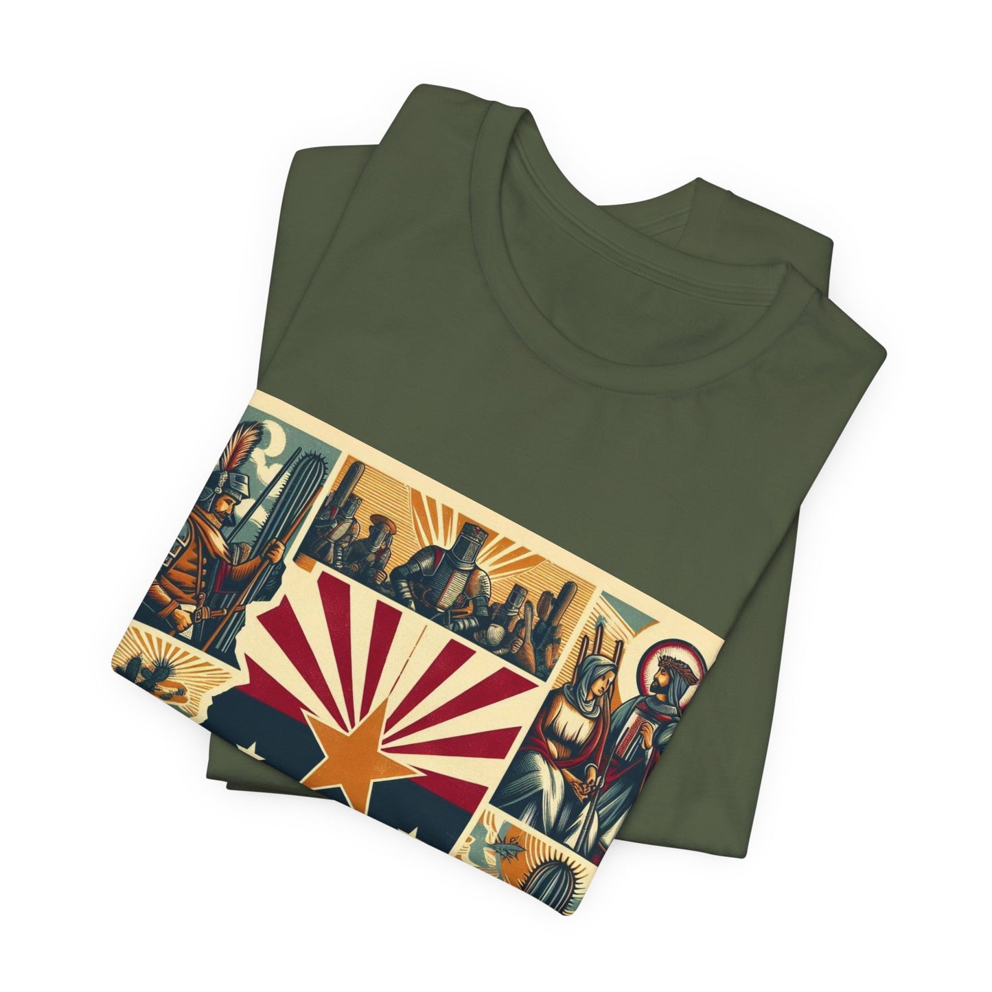 Arizona Vintage Christian Crusader - Unisex Jersey Tee - USA - 100% Charity Benefit - The God Vote Collection by Chris Rabalais