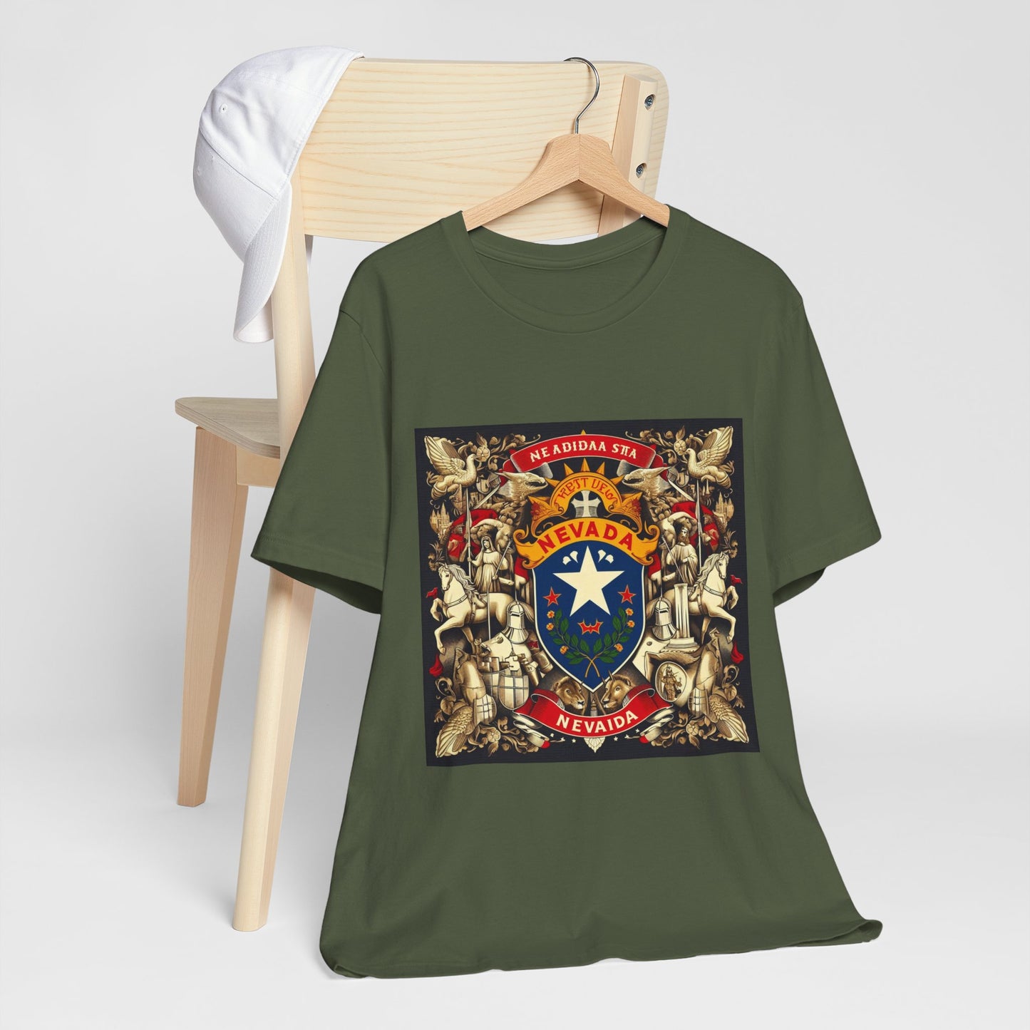 Nevada Vintage Christian Crusader - Unisex Jersey Tee - USA - 100% Charity Benefit - The God Vote Collection by Chris Rabalais