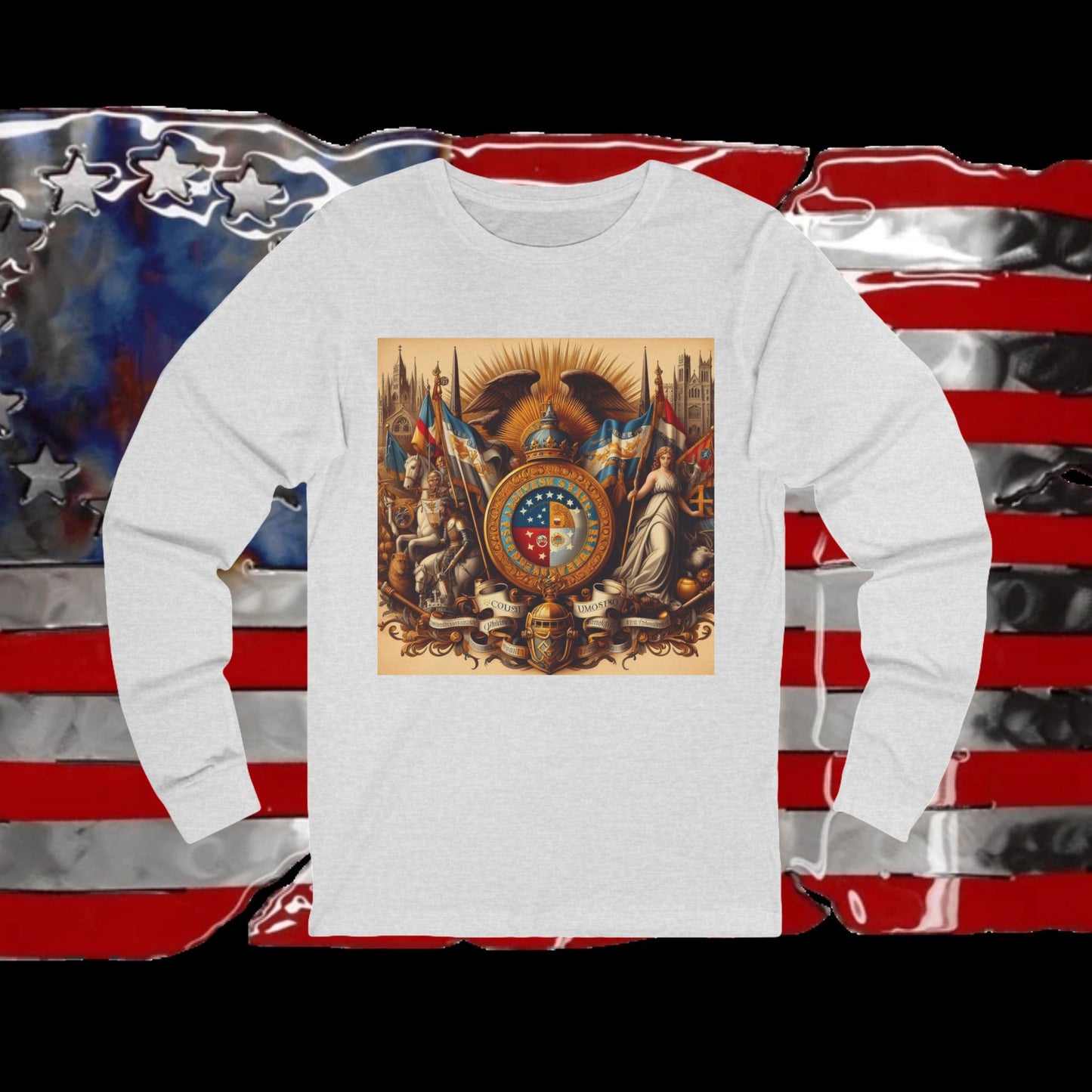 Missouri Vintage Christian Crusader - Premium Unisex Long Sleeve Jersey Tee - 100% Charity - The God Vote Collection by Chris Rabalais