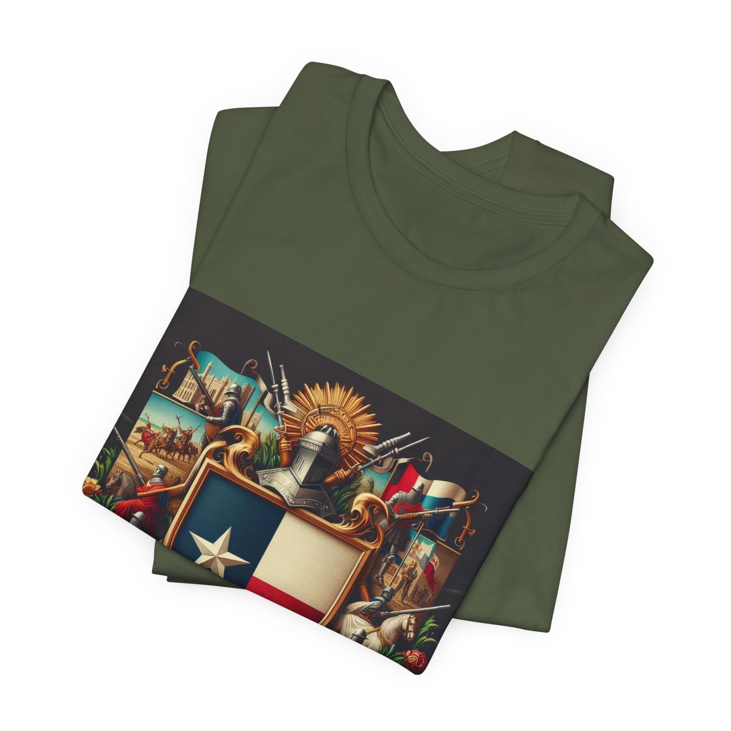 Texas Vintage Christian Crusader - Unisex Jersey Tee - USA - 100% Charity Benefit - The God Vote Collection by Chris Rabalais