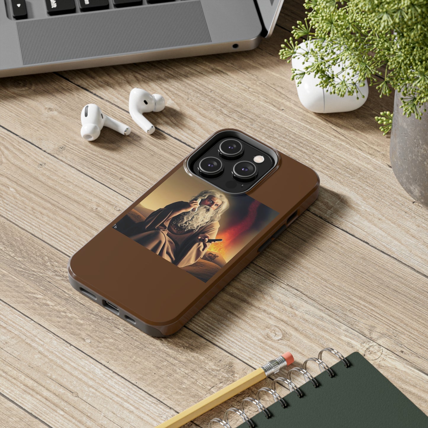 AImagination Collection iPhone Tough Case - "Warning Ignored" - The God Ball Originals by Chris Rabalais (2024)