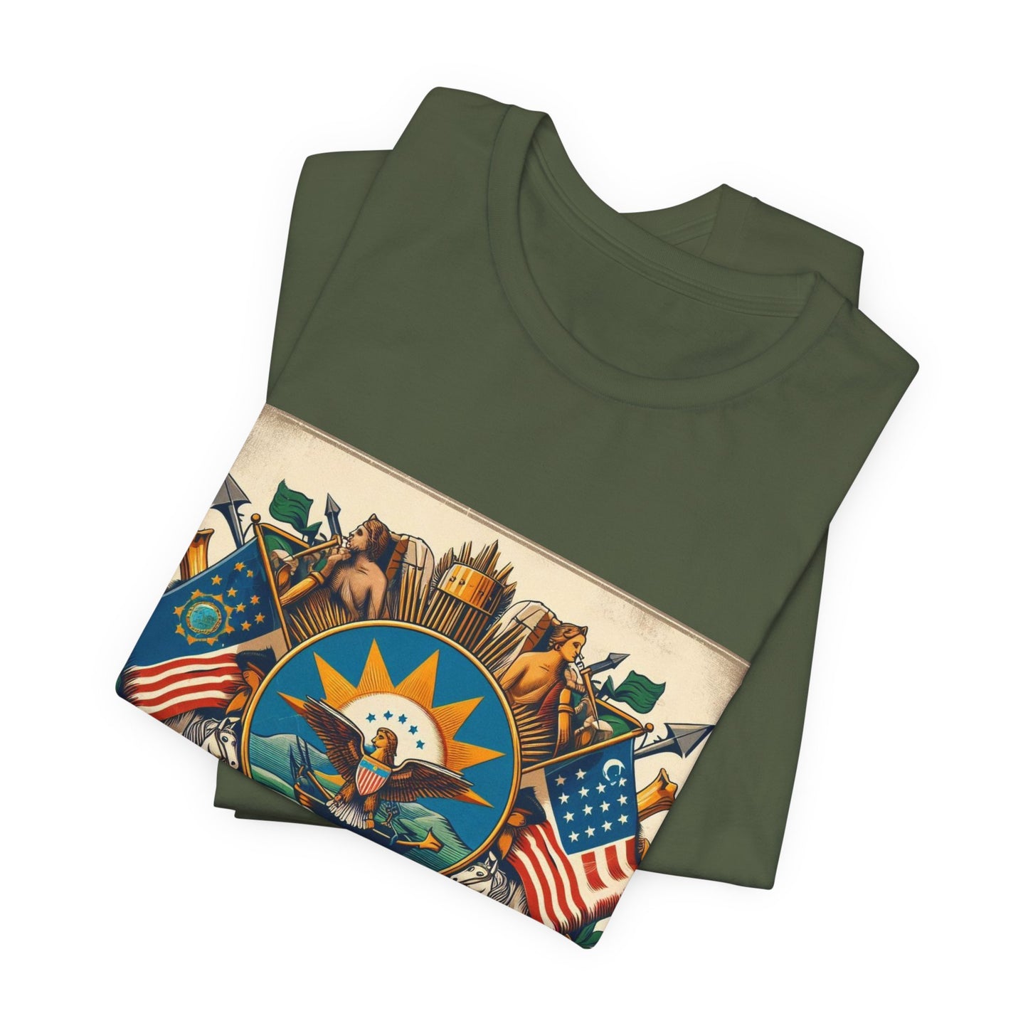 South Dakota Vintage Christian Crusader - Unisex Jersey Tee - USA - 100% Charity Benefit - The God Vote Collection by Chris Rabalais