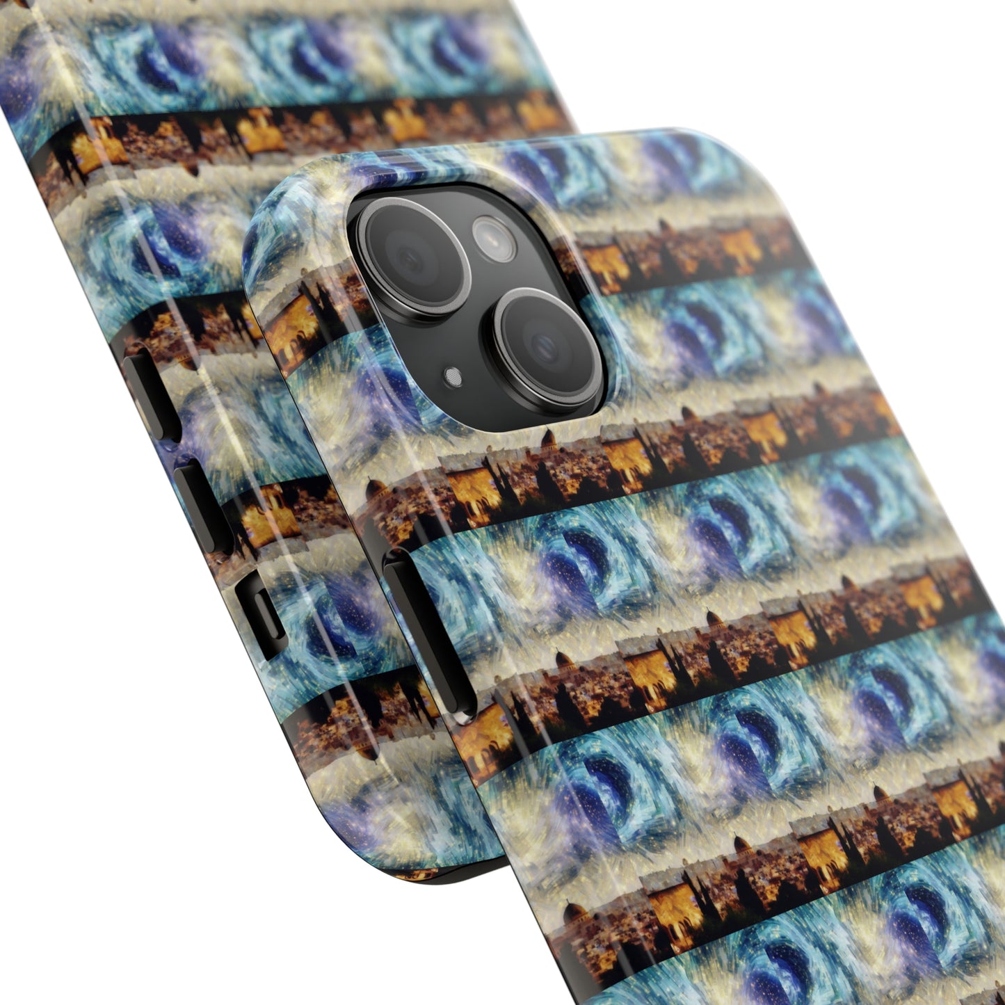 AImagination Collection iPhone Tough Case - "Starry Jerusalem" - The God Ball Originals by Chris Rabalais (2024)
