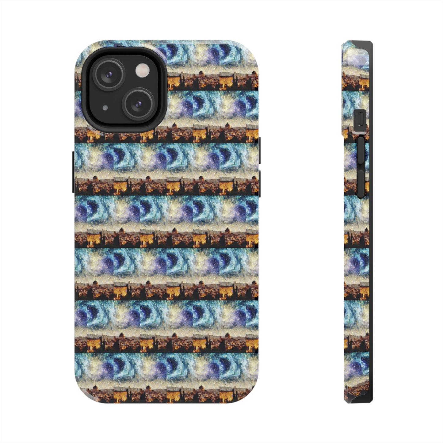 AImagination Collection iPhone Tough Case - "Starry Jerusalem" - The God Ball Originals by Chris Rabalais (2024)