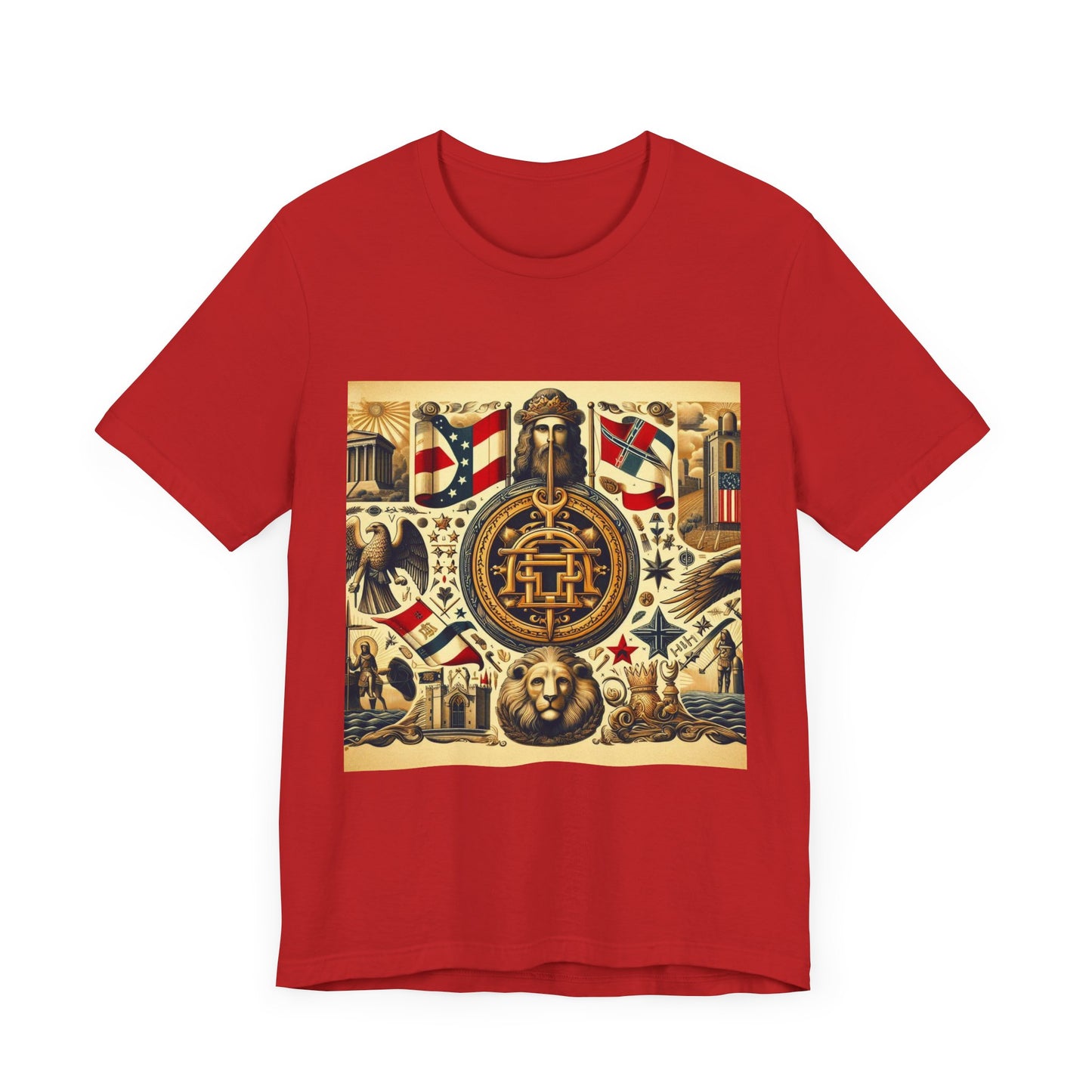 Georgia Vintage Christian Crusader - Unisex Jersey Tee - USA - 100% Charity Benefit - The God Vote Collection by Chris Rabalais