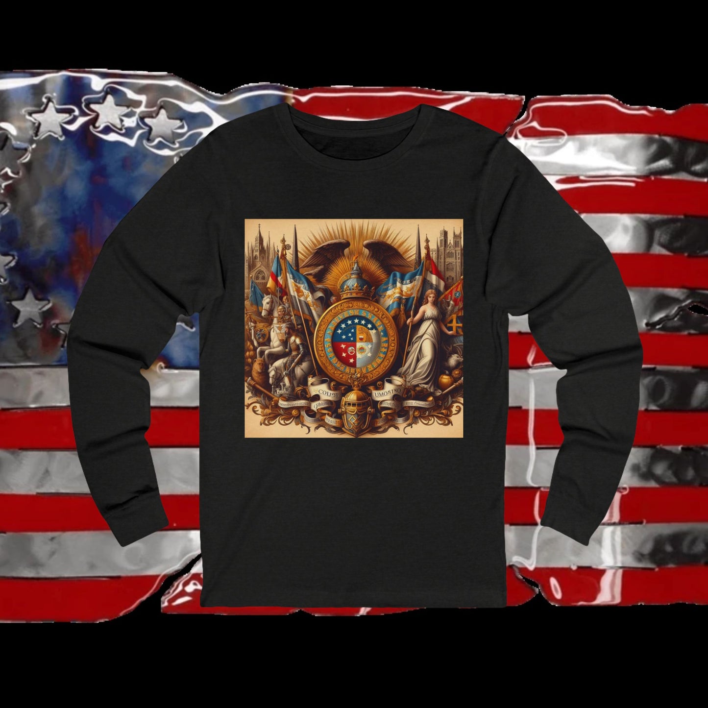 Missouri Vintage Christian Crusader - Premium Unisex Long Sleeve Jersey Tee - 100% Charity - The God Vote Collection by Chris Rabalais