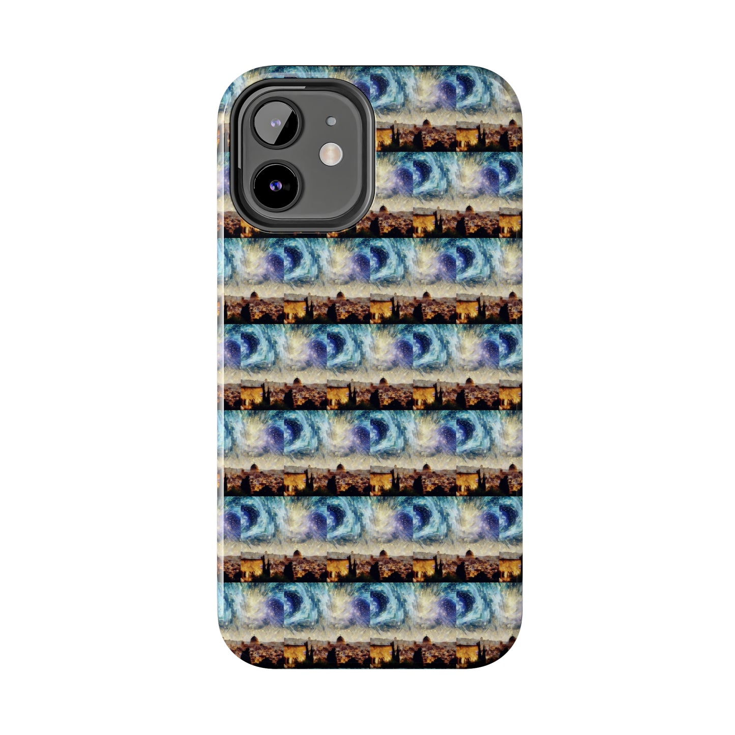 AImagination Collection iPhone Tough Case - "Starry Jerusalem" - The God Ball Originals by Chris Rabalais (2024)