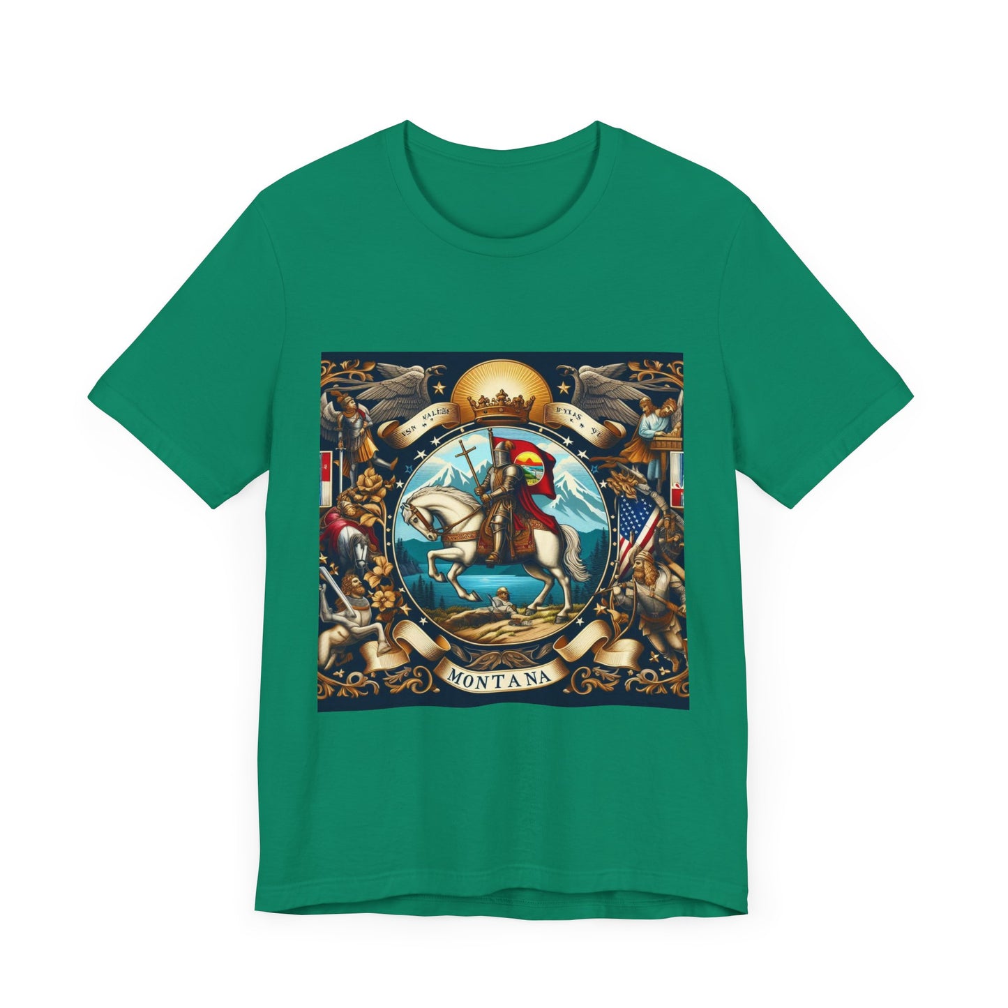 Montana Vintage Christian Crusader - Unisex Jersey Tee - USA - 100% Charity Benefit - The God Vote Collection by Chris Rabalais
