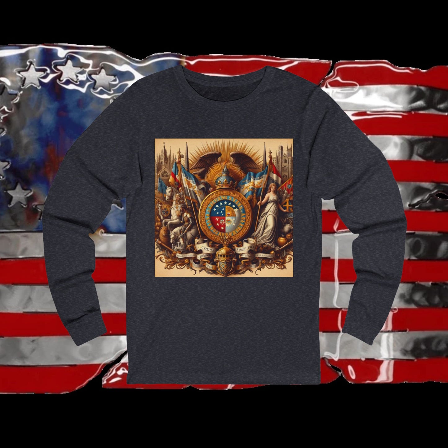 Missouri Vintage Christian Crusader - Premium Unisex Long Sleeve Jersey Tee - 100% Charity - The God Vote Collection by Chris Rabalais