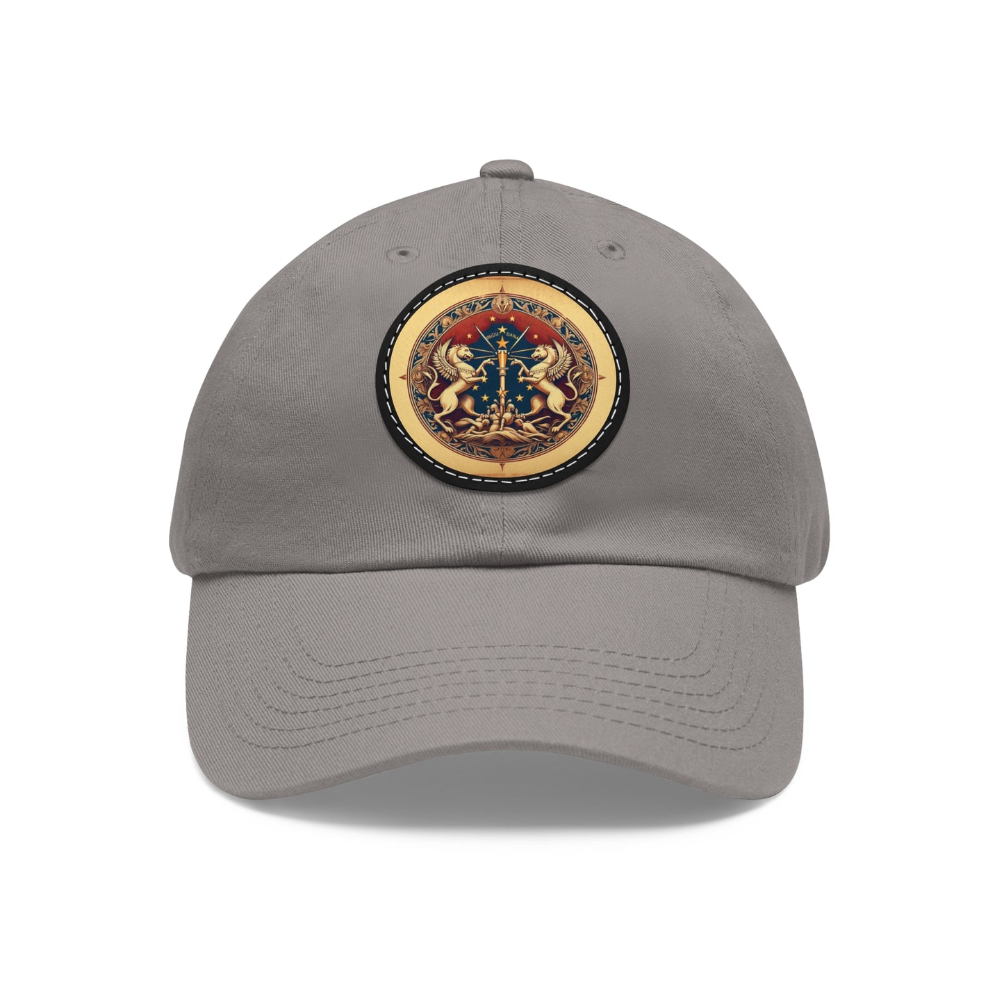 Indiana Vintage Christian Crusader Campaign Hat - Chino Twill Leather Logo - 100% Charity - The God Vote Collection by Chris Rabalais