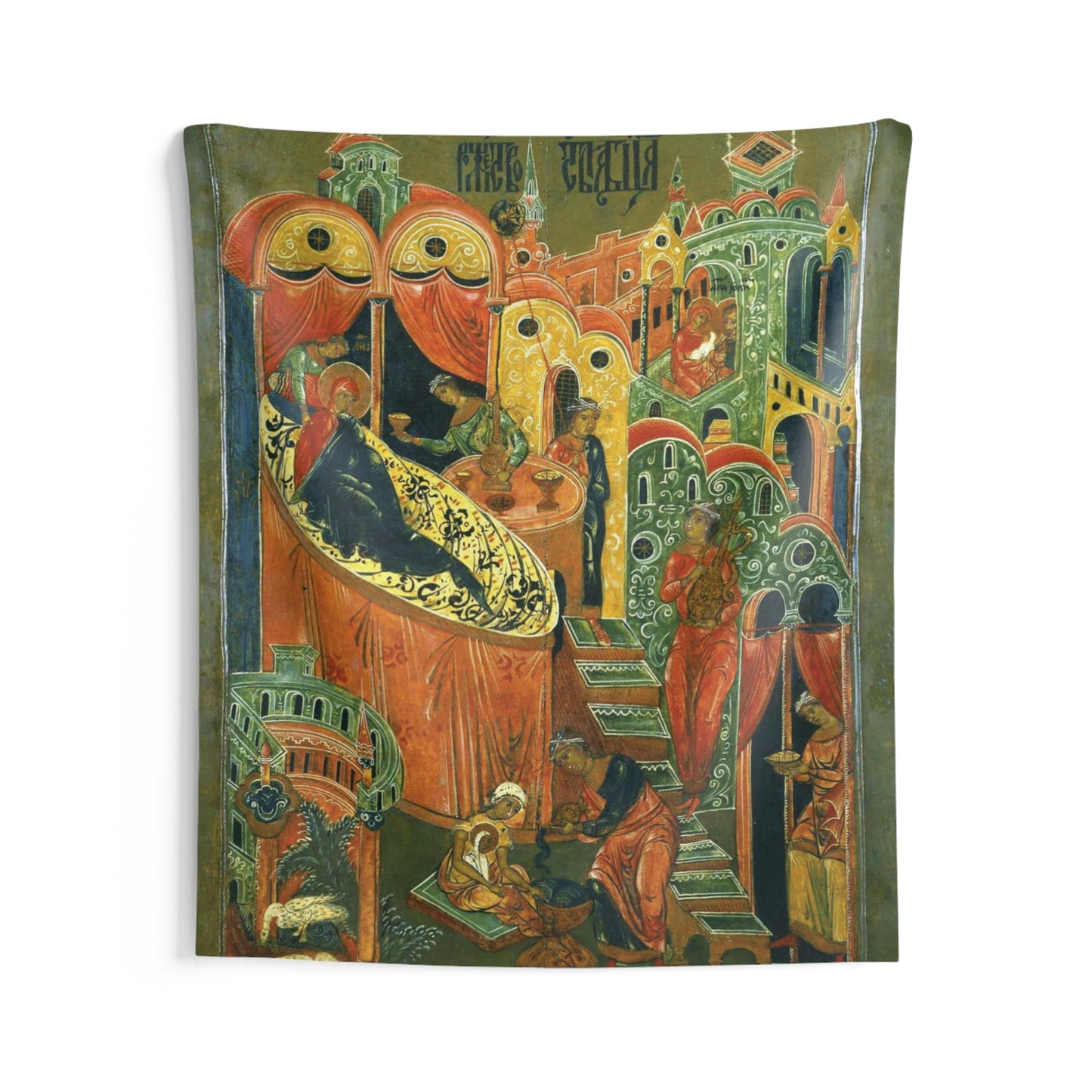 Nativity of the Theotokos Byzantine Orthodox Icon September 8 Great Feast Painting Tapestry Catholic Christian Bible Scripture Christ Gift
