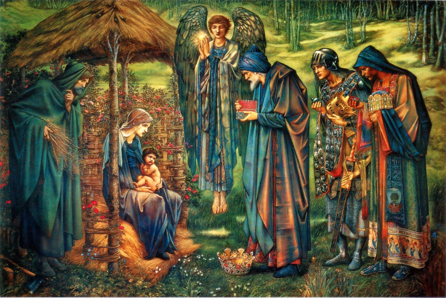 The Star of Bethlehem by Edward Burne-Jones 1890 Water Color Painting Tapestry Catholic Christian Orthodox Icon Bible Scripture Christ Gift