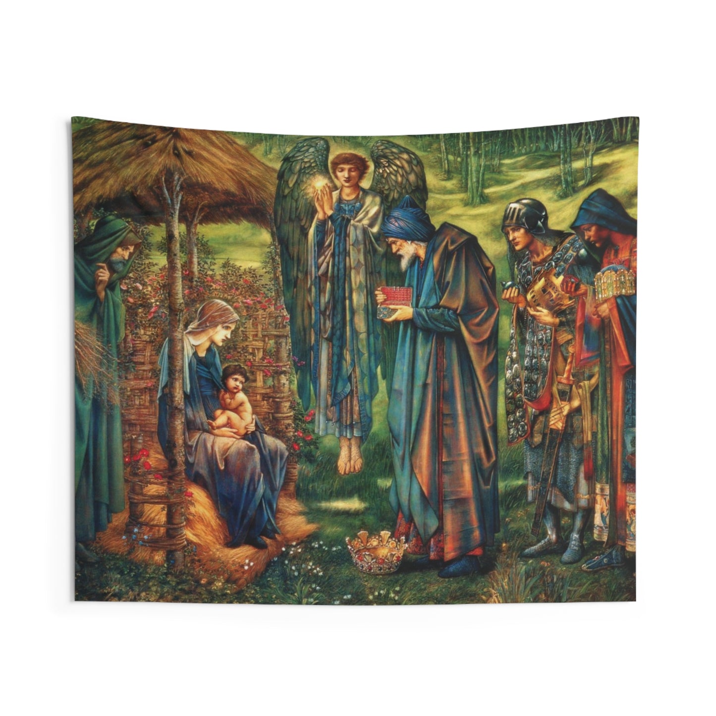 The Star of Bethlehem by Edward Burne-Jones 1890 Water Color Painting Tapestry Catholic Christian Orthodox Icon Bible Scripture Christ Gift