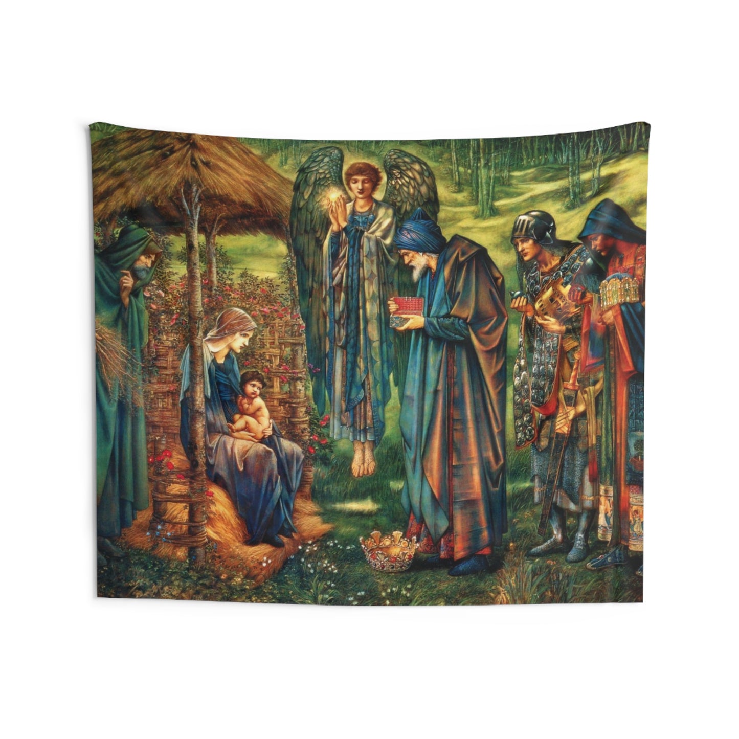 The Star of Bethlehem by Edward Burne-Jones 1890 Water Color Painting Tapestry Catholic Christian Orthodox Icon Bible Scripture Christ Gift