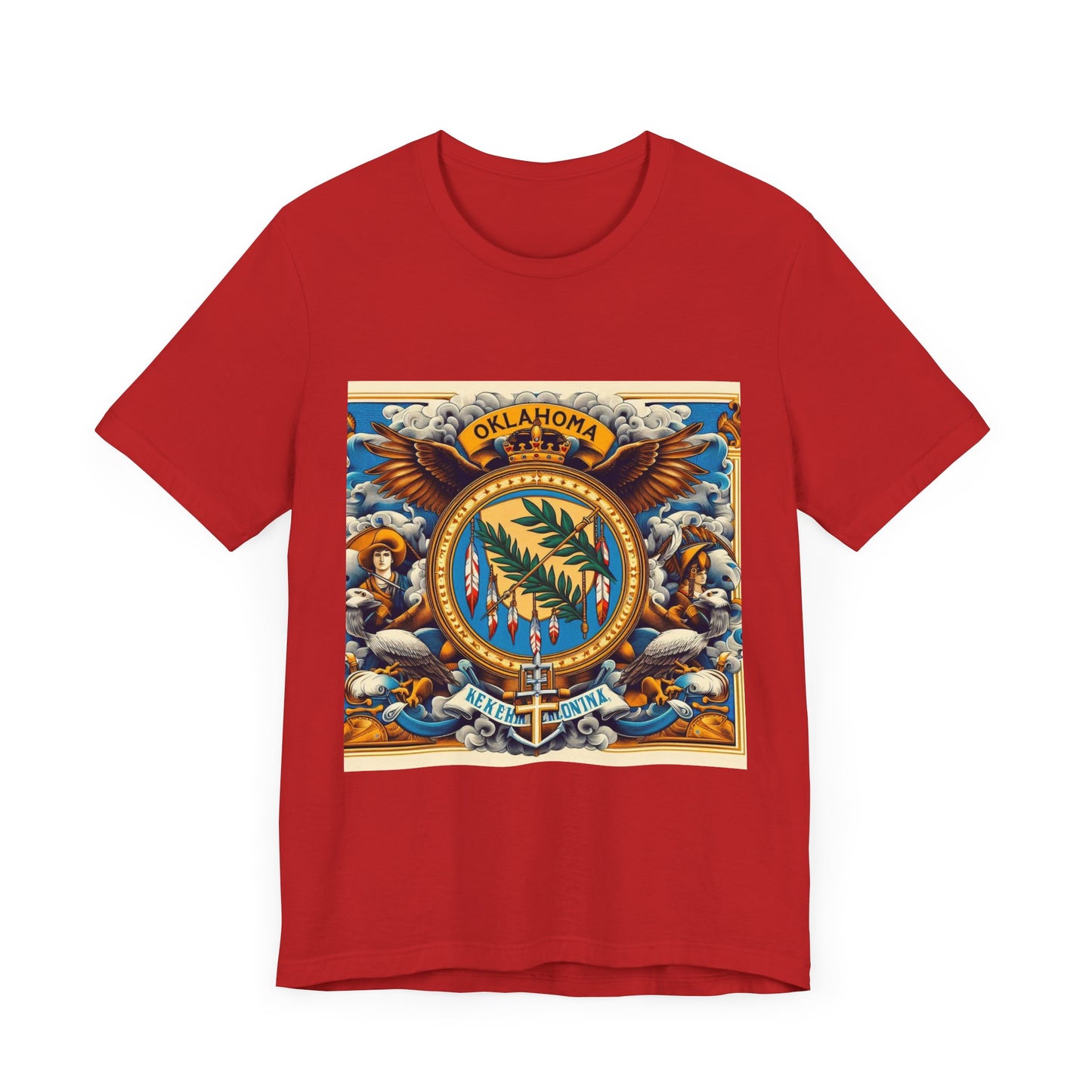Oklahoma Vintage Christian Crusader - Unisex Jersey Tee - USA - 100% Charity Benefit - The God Vote Collection by Chris Rabalais