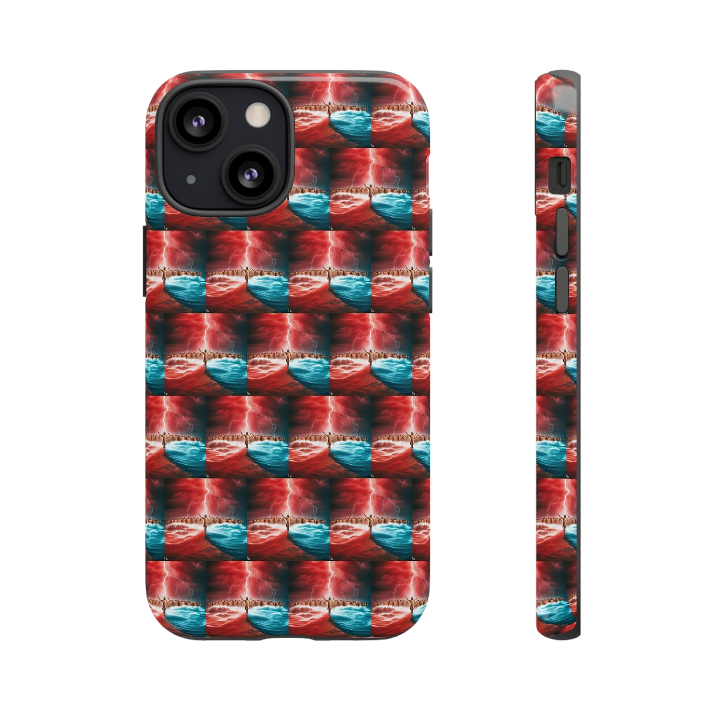 AImagination Collection iPhone Tough Case - "Standing in the Gap" - The God Ball Originals by Chris Rabalais (2024)