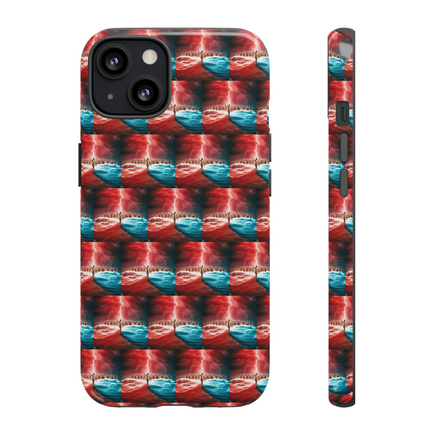 AImagination Collection iPhone Tough Case - "Standing in the Gap" - The God Ball Originals by Chris Rabalais (2024)
