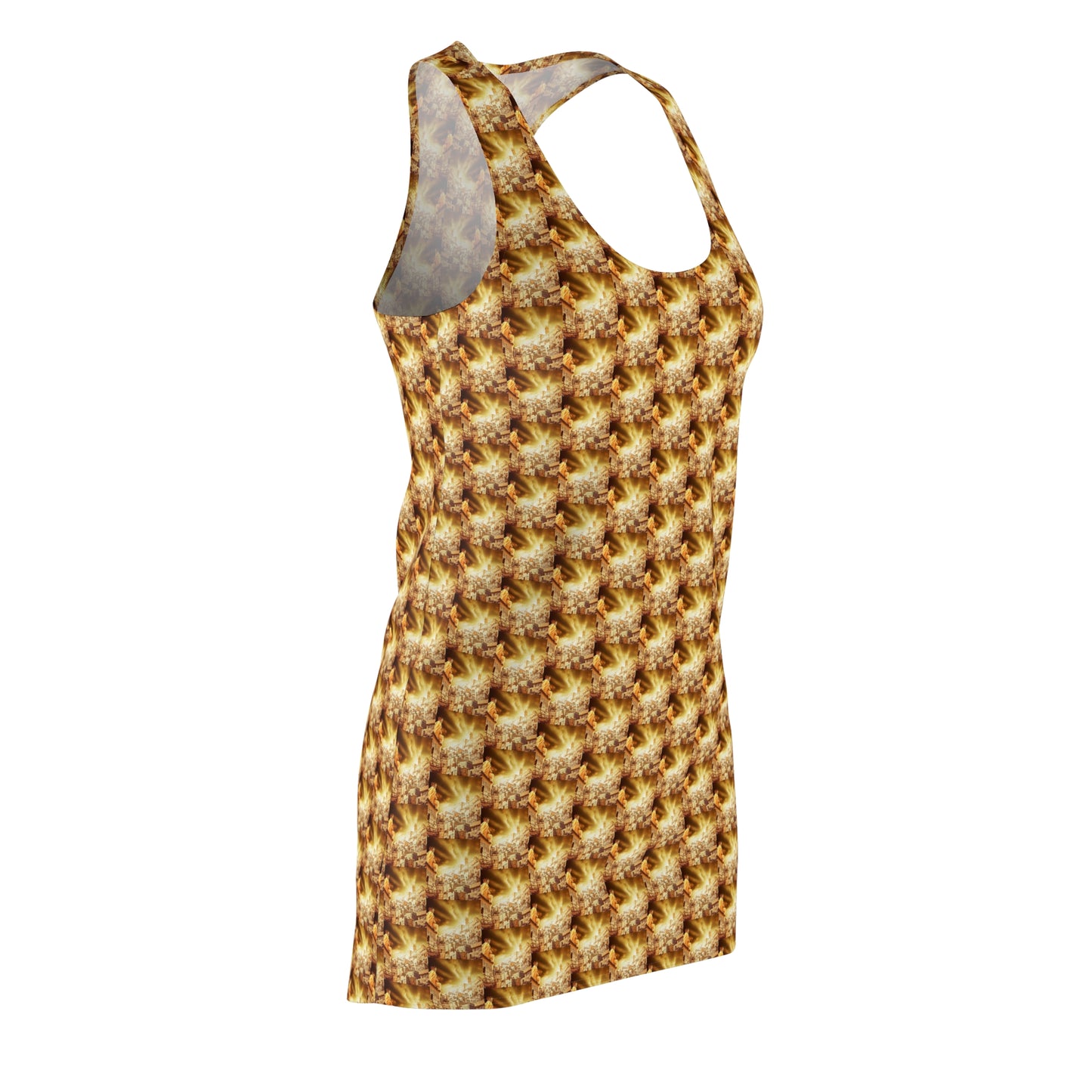 AImagination Women's Cut & Sew Racerback Dress (USA) - "The Golden Kingdom" - The God Ball Originals by Chris Rabalais (2024)