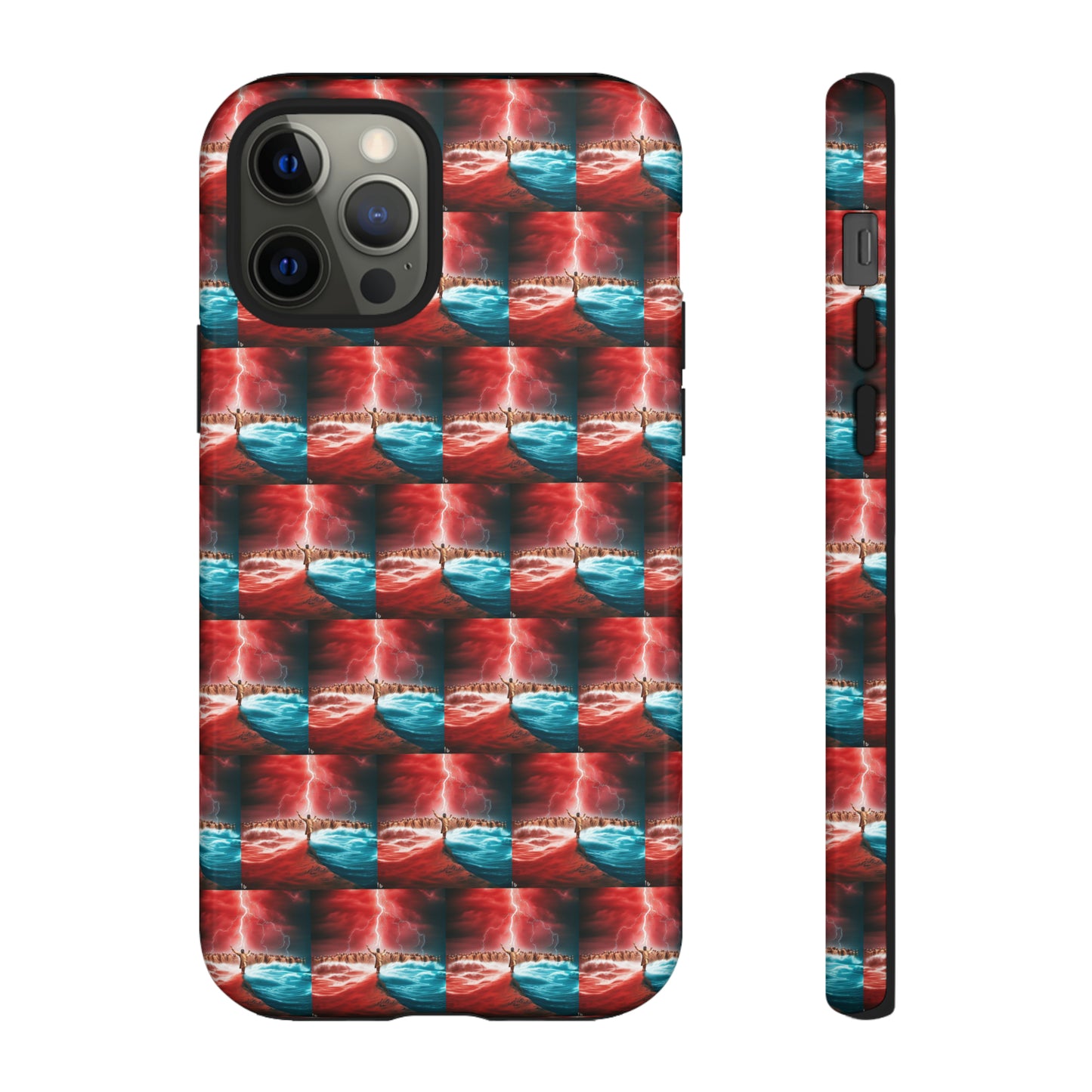 AImagination Collection iPhone Tough Case - "Standing in the Gap" - The God Ball Originals by Chris Rabalais (2024)