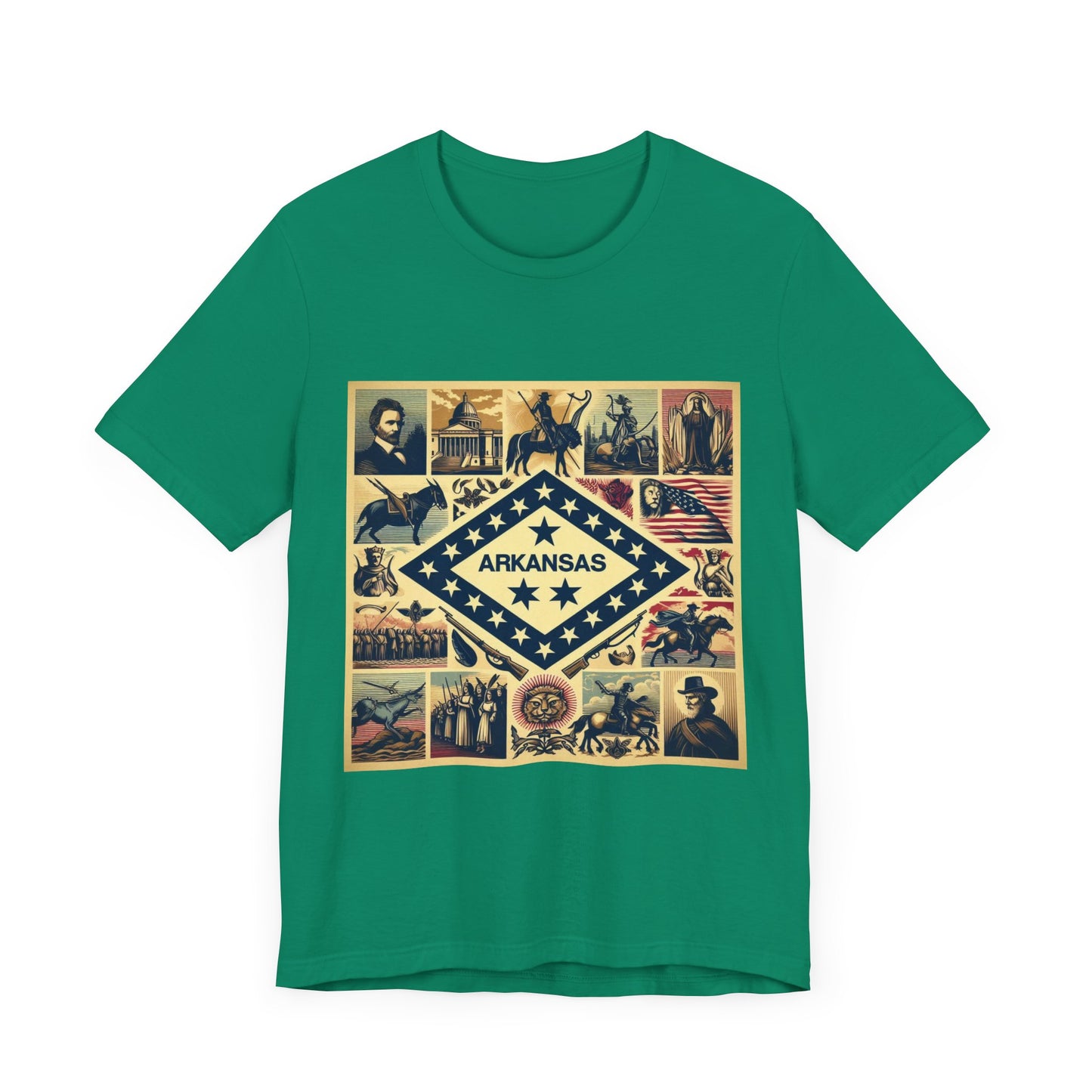Arkansas Vintage Christian Crusader - Unisex Jersey Tee - USA - 100% Charity Benefit - The God Vote Collection by Chris Rabalais