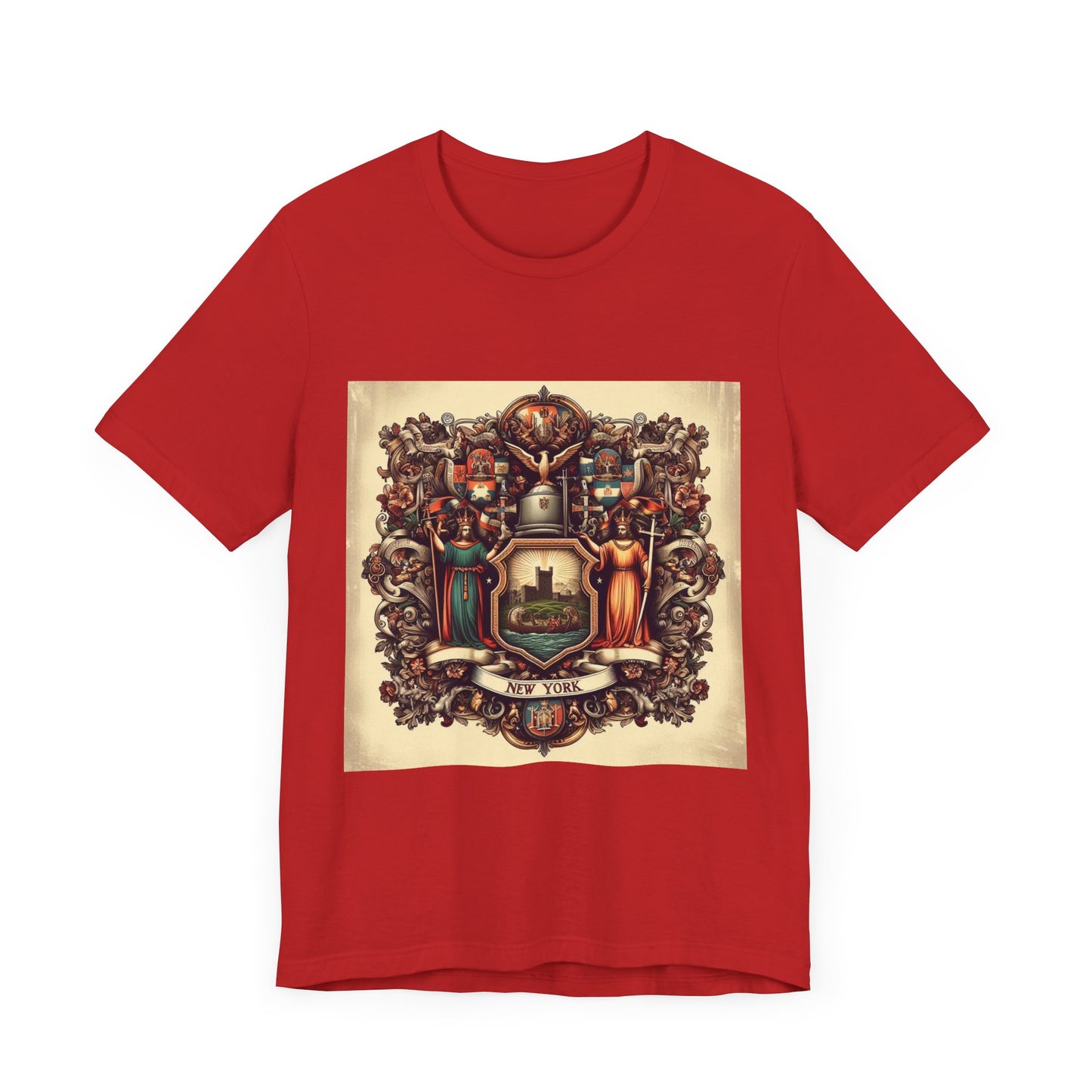 New York Vintage Christian Crusader - Unisex Jersey Tee - USA - 100% Charity Benefit - The God Vote Collection by Chris Rabalais