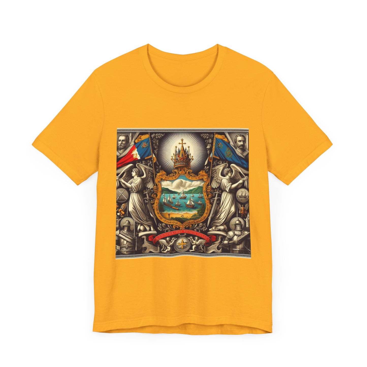Vermont Vintage Christian Crusader - Unisex Jersey Tee - USA - 100% Charity Benefit - The God Vote Collection by Chris Rabalais