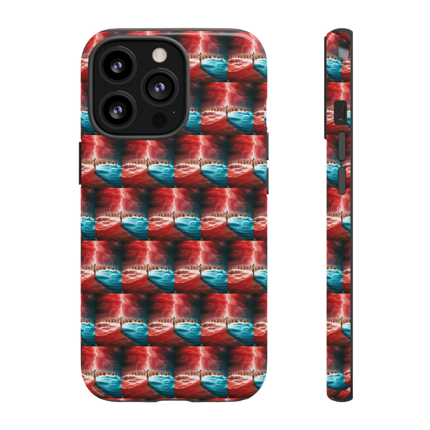 AImagination Collection iPhone Tough Case - "Standing in the Gap" - The God Ball Originals by Chris Rabalais (2024)