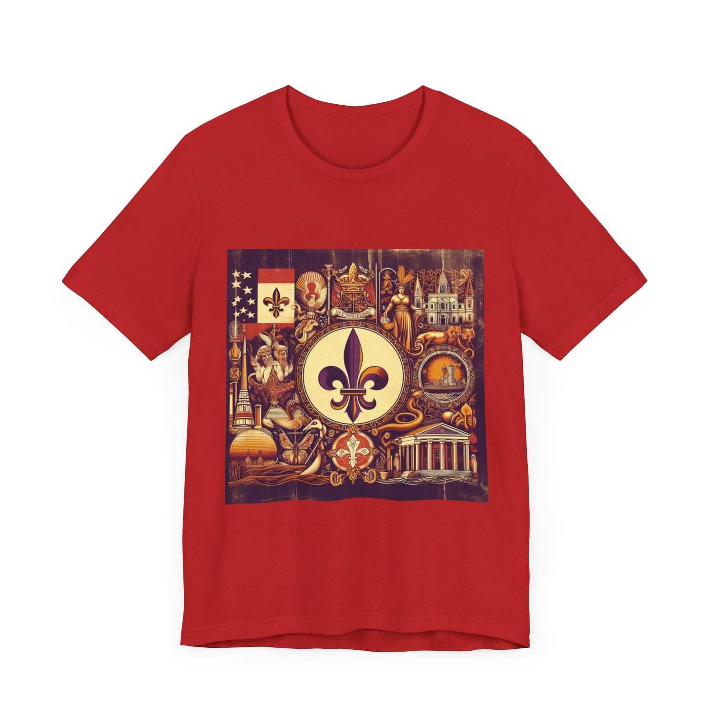 Louisiana Vintage Christian Crusader - Unisex Jersey Tee - USA - 100% Charity Benefit - The God Vote Collection by Chris Rabalais