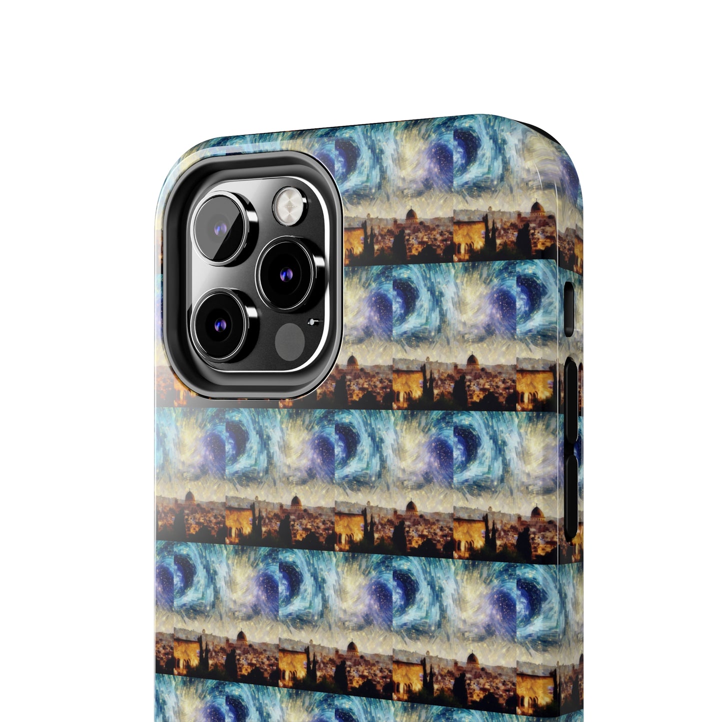 AImagination Collection iPhone Tough Case - "Starry Jerusalem" - The God Ball Originals by Chris Rabalais (2024)
