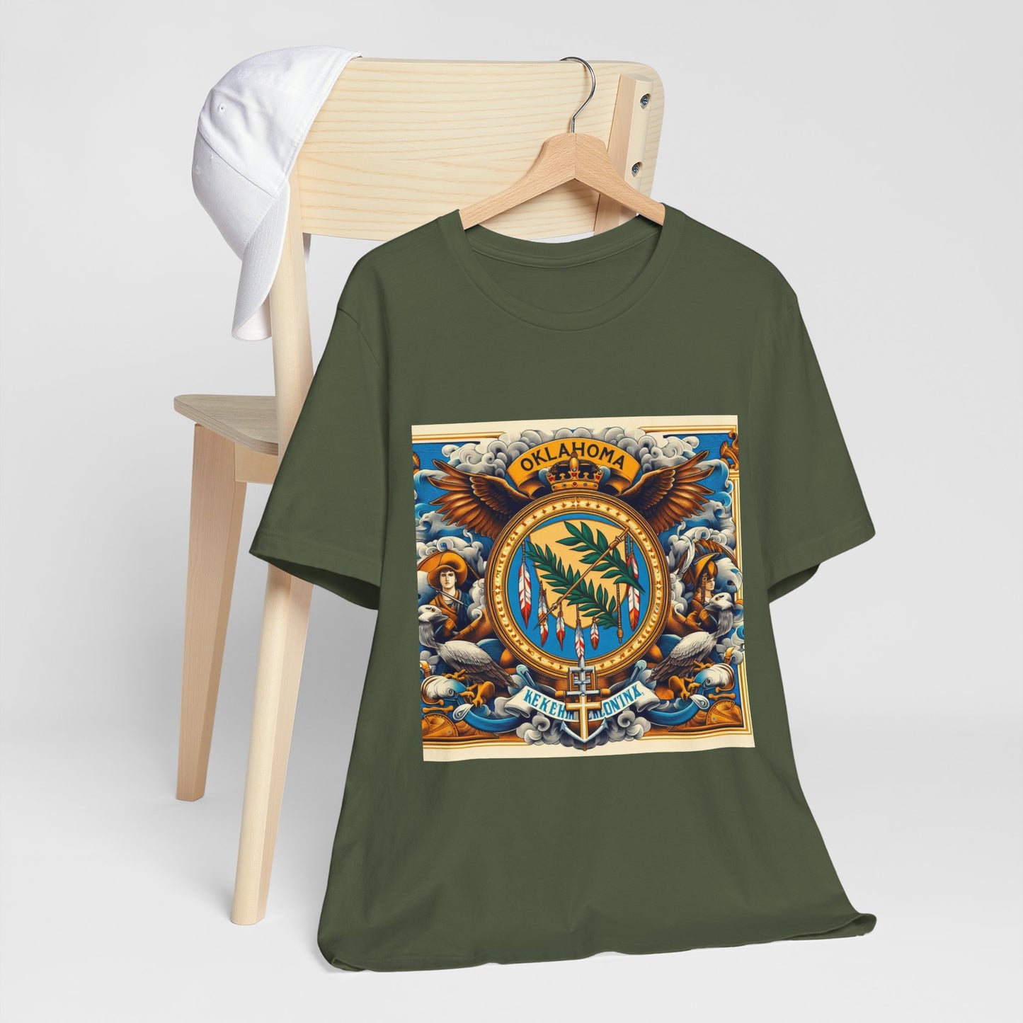Oklahoma Vintage Christian Crusader - Unisex Jersey Tee - USA - 100% Charity Benefit - The God Vote Collection by Chris Rabalais