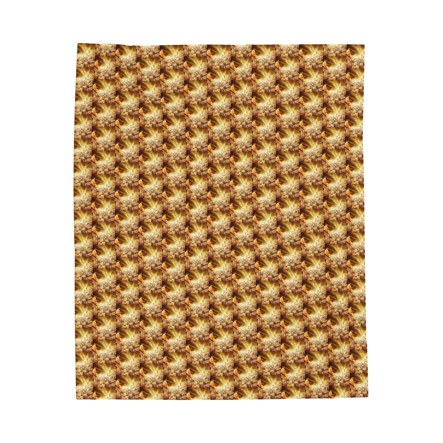 AImagination Collection Velveteen Plush Blanket - "The Golden Kingdom" - The God Ball Originals by Chris Rabalais (2024)