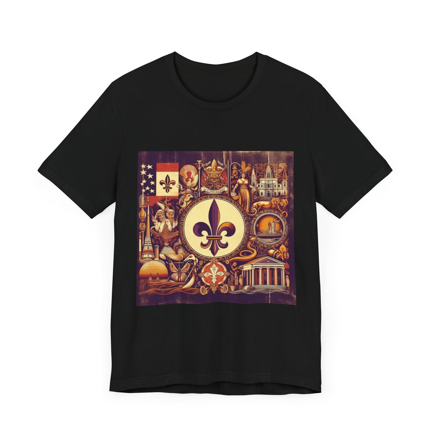 Louisiana Vintage Christian Crusader - Unisex Jersey Tee - USA - 100% Charity Benefit - The God Vote Collection by Chris Rabalais