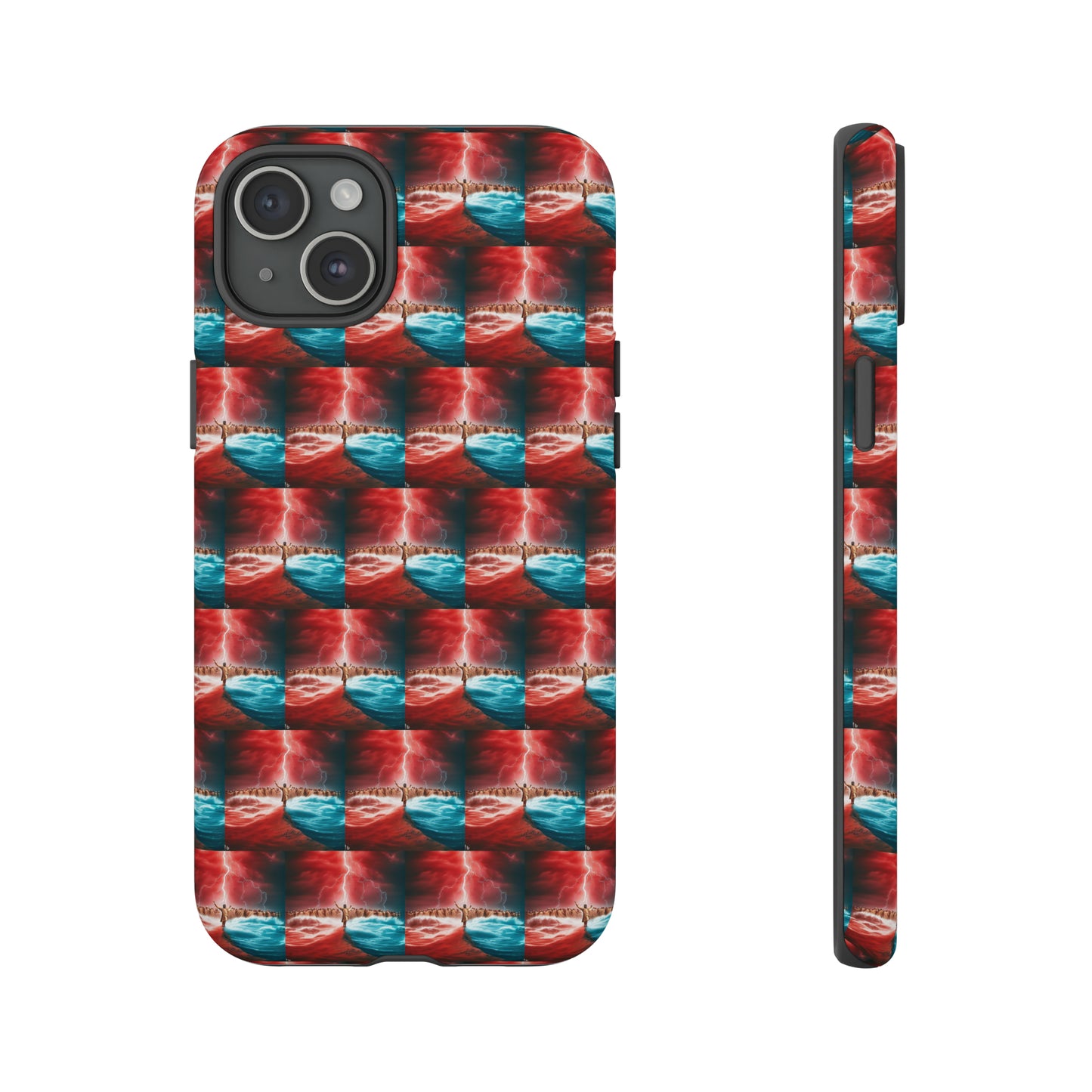 AImagination Collection iPhone Tough Case - "Standing in the Gap" - The God Ball Originals by Chris Rabalais (2024)