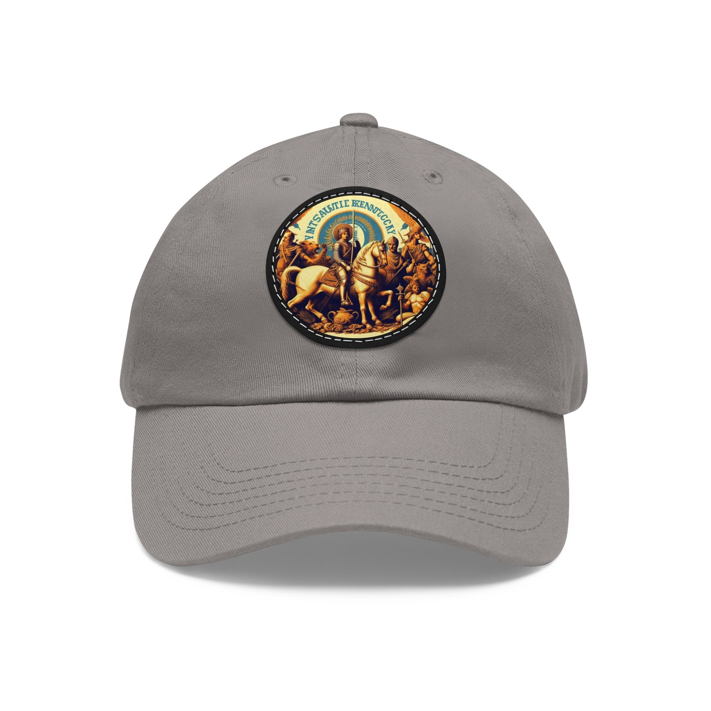 Kentucky Vintage Christian Crusader Campaign Hat - Chino Twill Leather Logo - 100% Charity - The God Vote Collection by Chris Rabalais