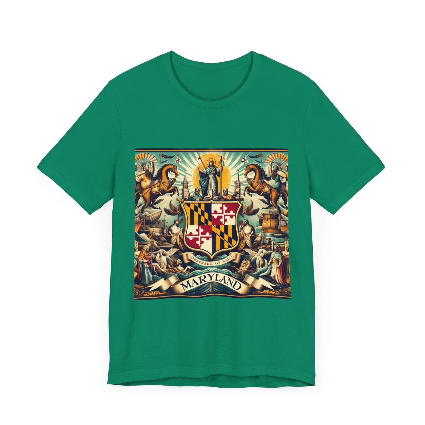 Maryland Vintage Christian Crusader - Unisex Jersey Tee - USA - 100% Charity Benefit - The God Vote Collection by Chris Rabalais