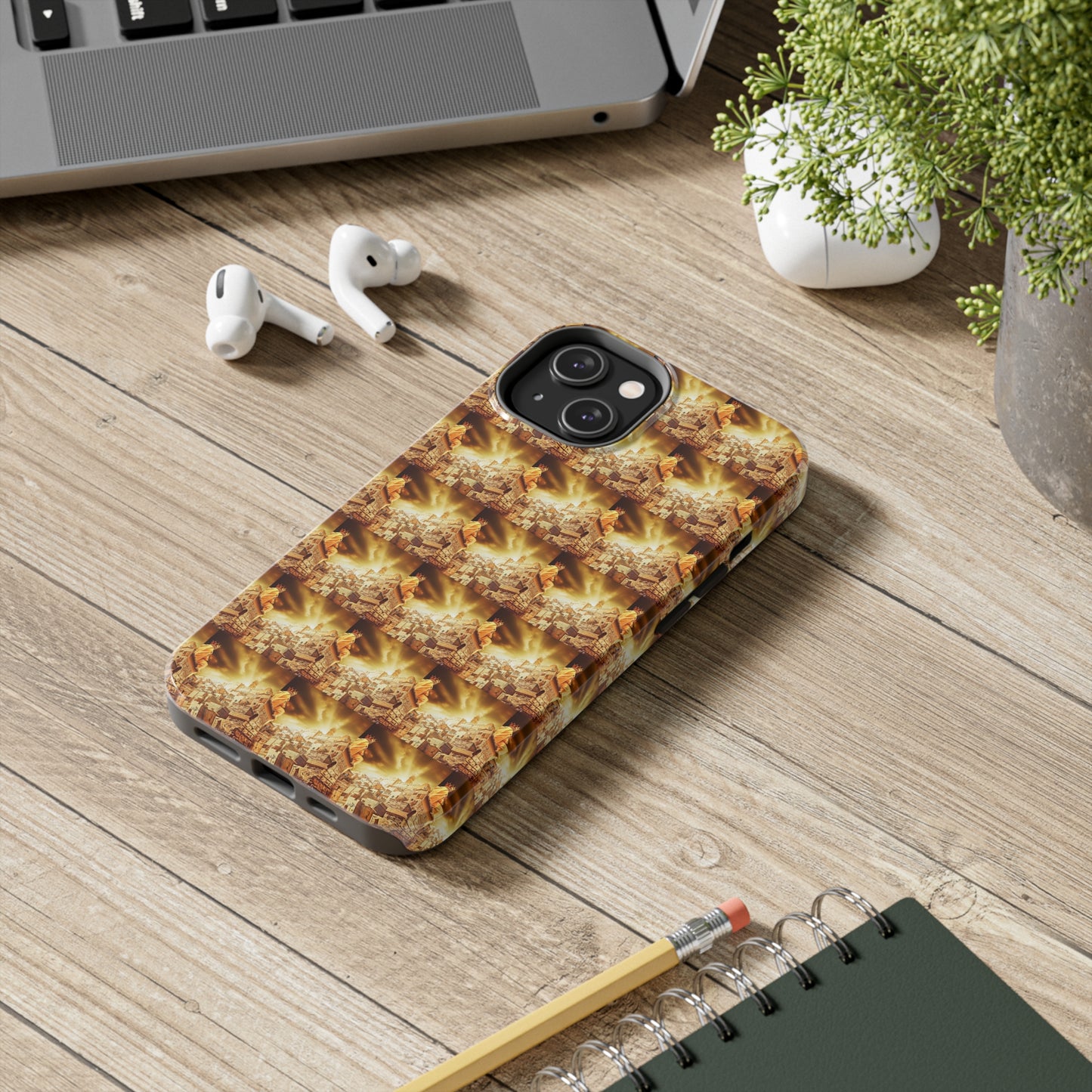 AImagination Collection Apple iPhone Tough Case - "The Golden Kingdom" - The God Ball Originals by Chris Rabalais