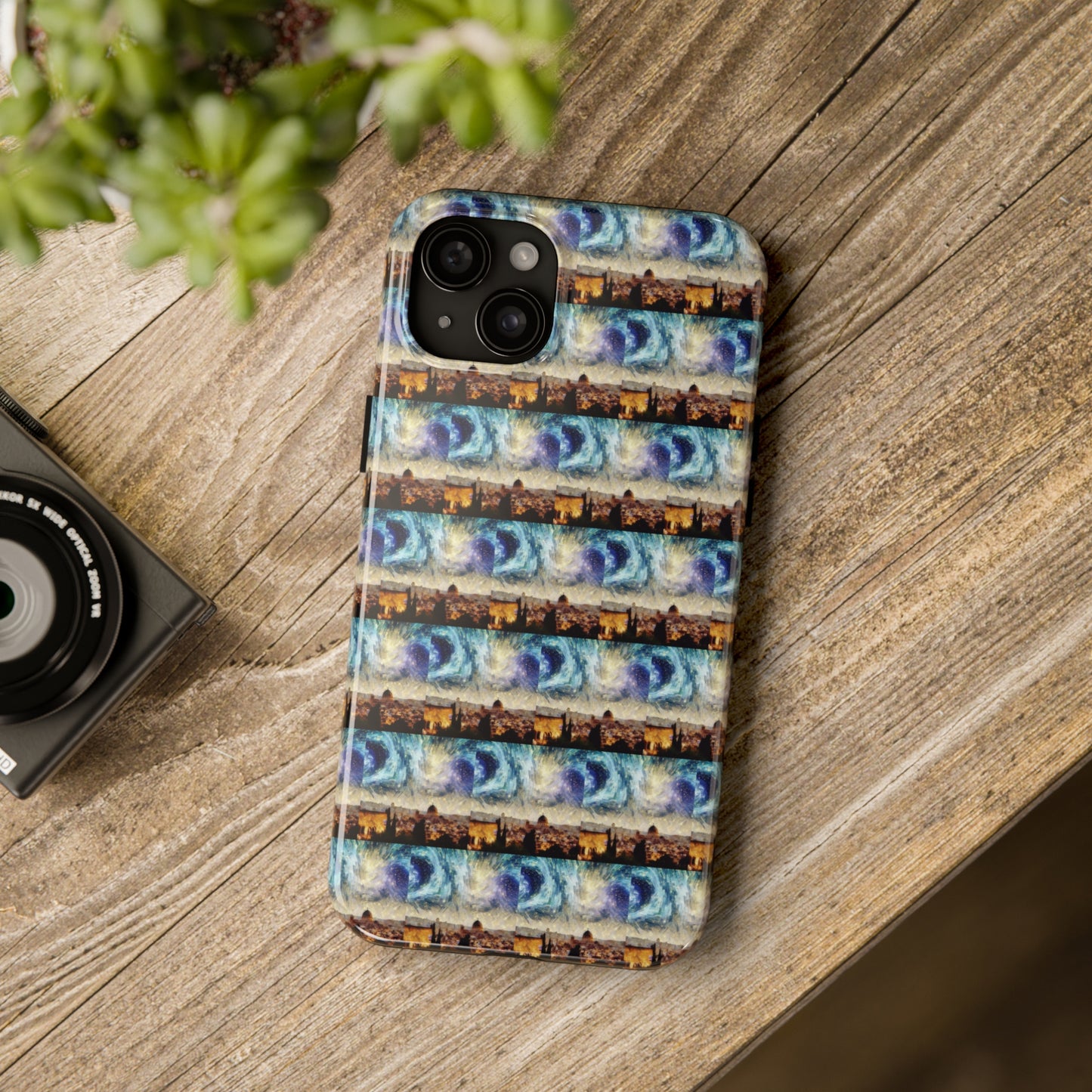 AImagination Collection iPhone Tough Case - "Starry Jerusalem" - The God Ball Originals by Chris Rabalais (2024)