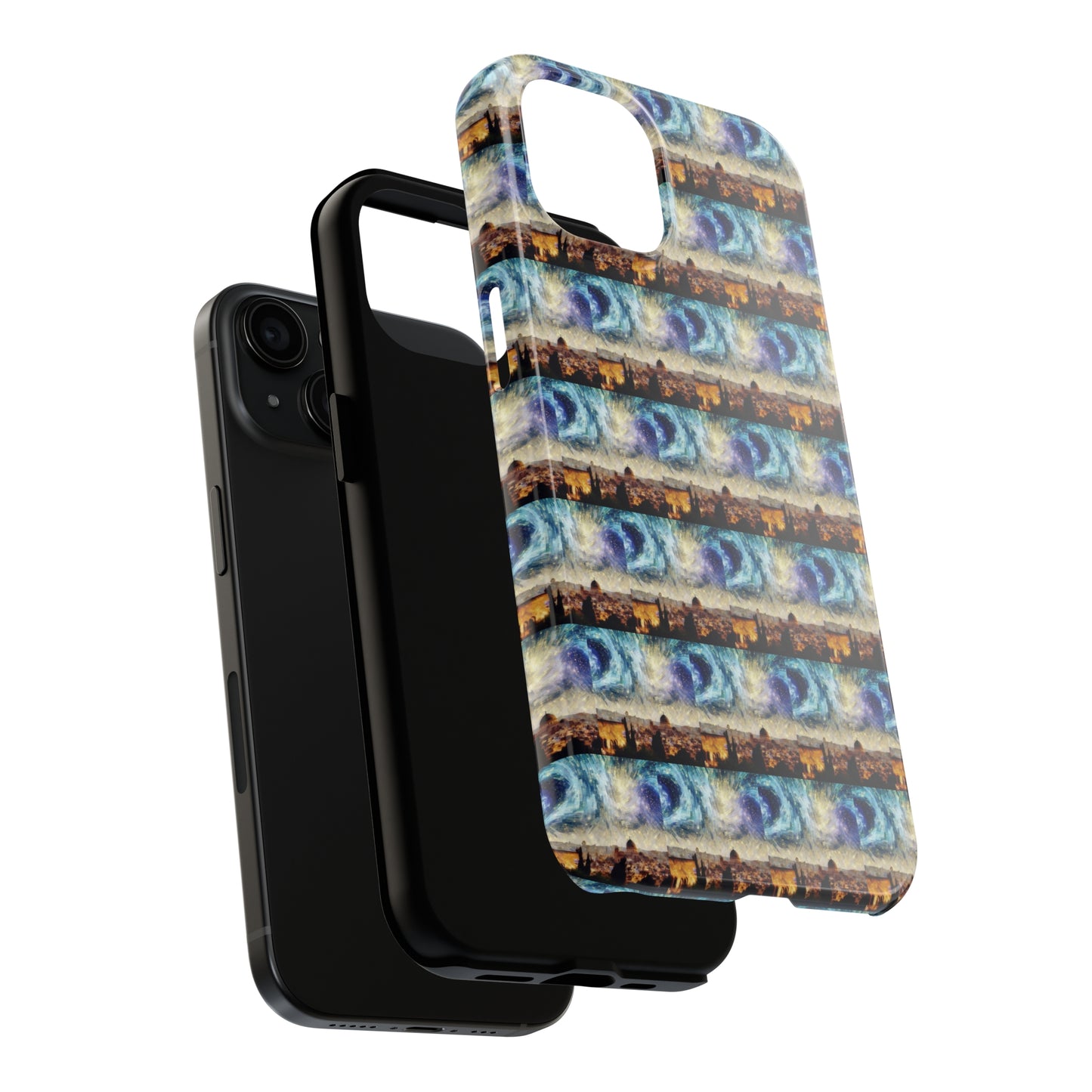 AImagination Collection iPhone Tough Case - "Starry Jerusalem" - The God Ball Originals by Chris Rabalais (2024)