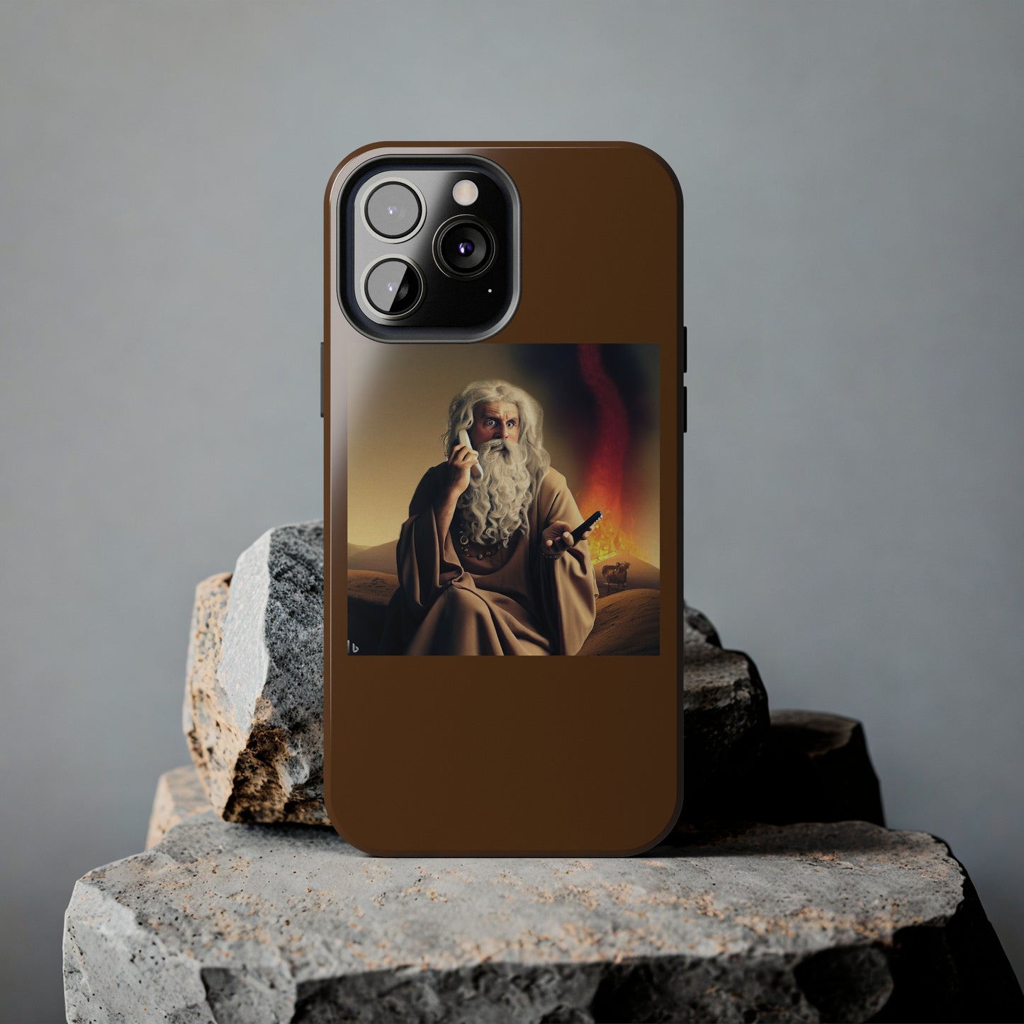 AImagination Collection iPhone Tough Case - "Warning Ignored" - The God Ball Originals by Chris Rabalais (2024)