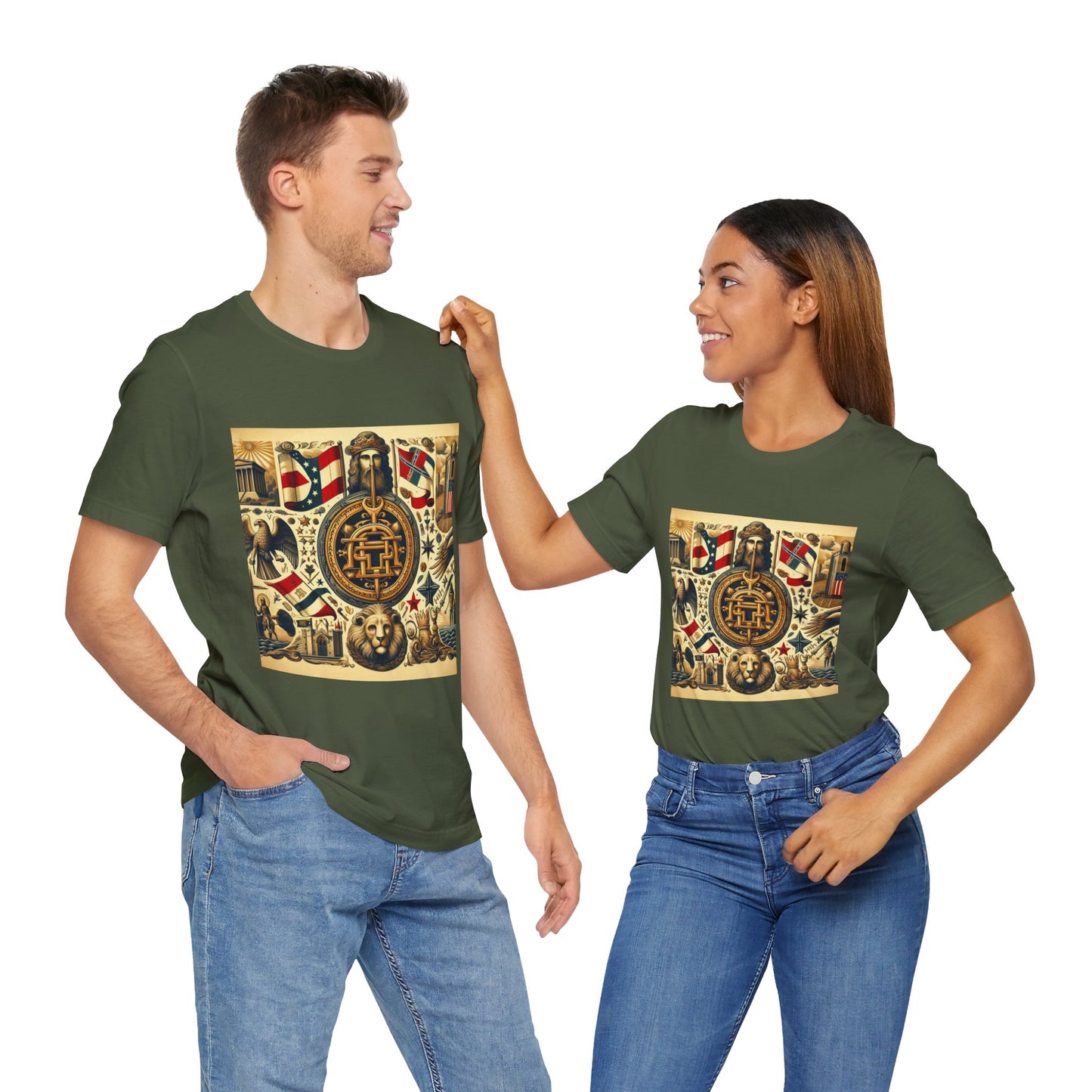Georgia Vintage Christian Crusader - Unisex Jersey Tee - USA - 100% Charity Benefit - The God Vote Collection by Chris Rabalais