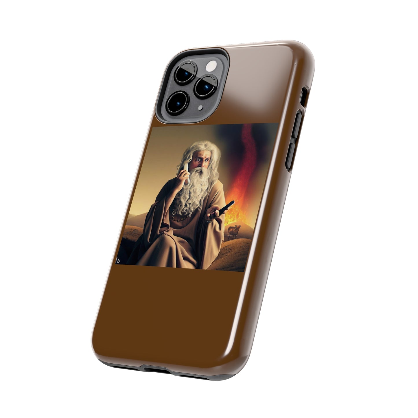 AImagination Collection iPhone Tough Case - "Warning Ignored" - The God Ball Originals by Chris Rabalais (2024)