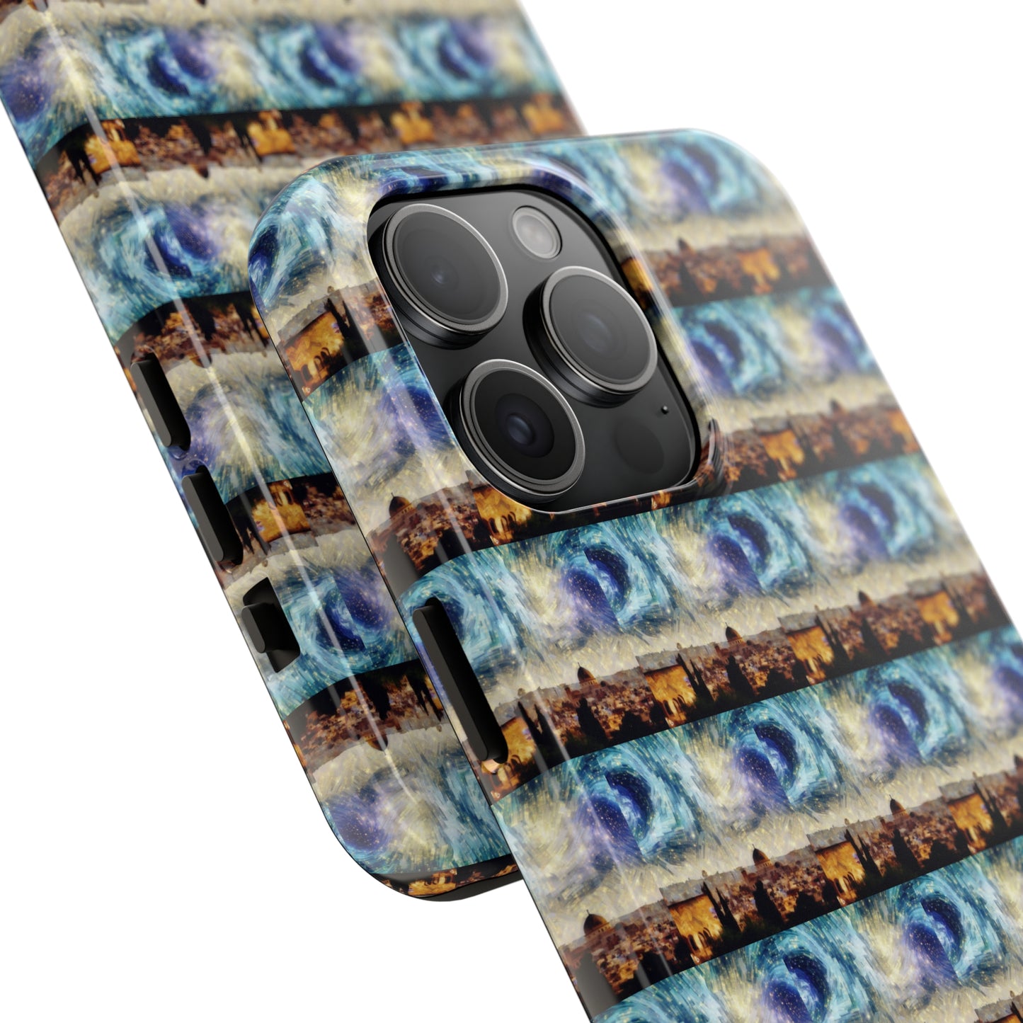 AImagination Collection iPhone Tough Case - "Starry Jerusalem" - The God Ball Originals by Chris Rabalais (2024)