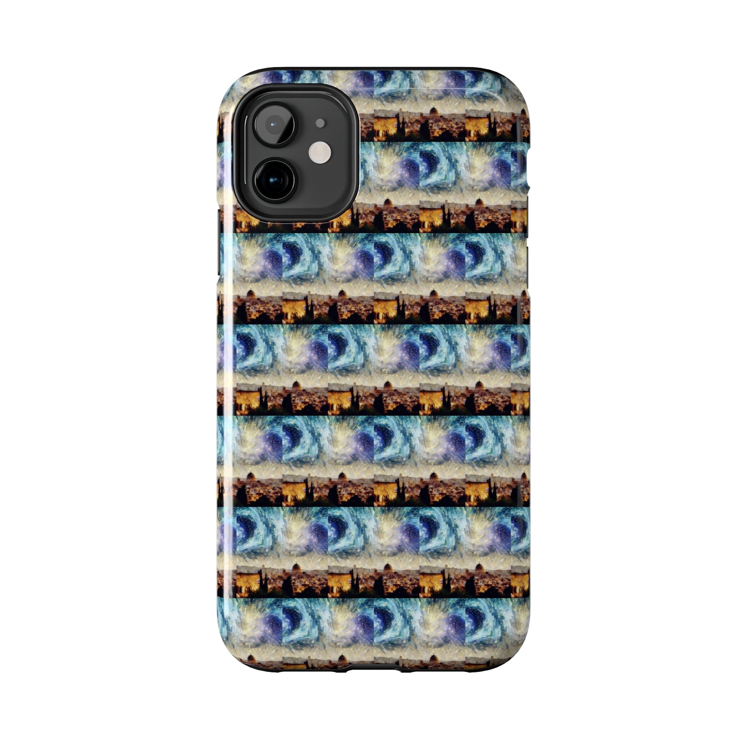 AImagination Collection iPhone Tough Case - "Starry Jerusalem" - The God Ball Originals by Chris Rabalais (2024)