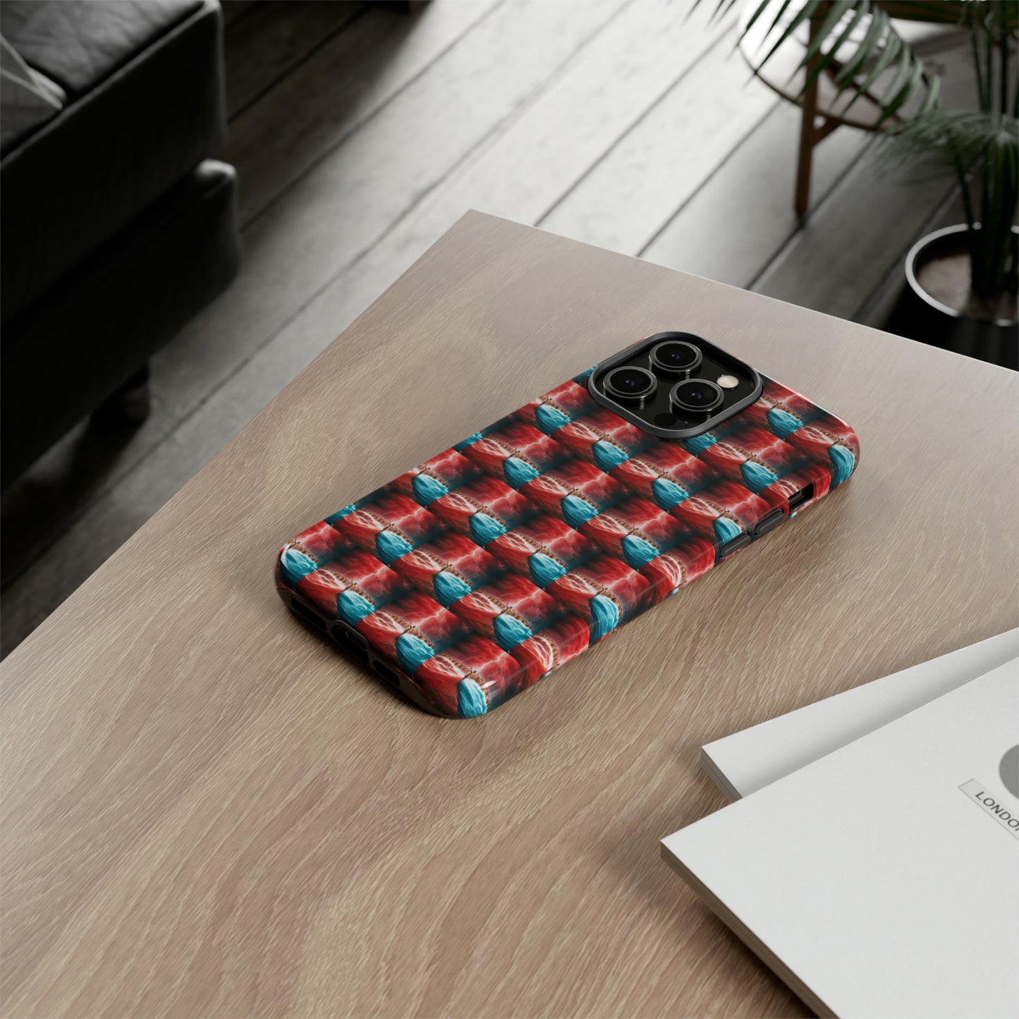 AImagination Collection iPhone Tough Case - "Standing in the Gap" - The God Ball Originals by Chris Rabalais (2024)