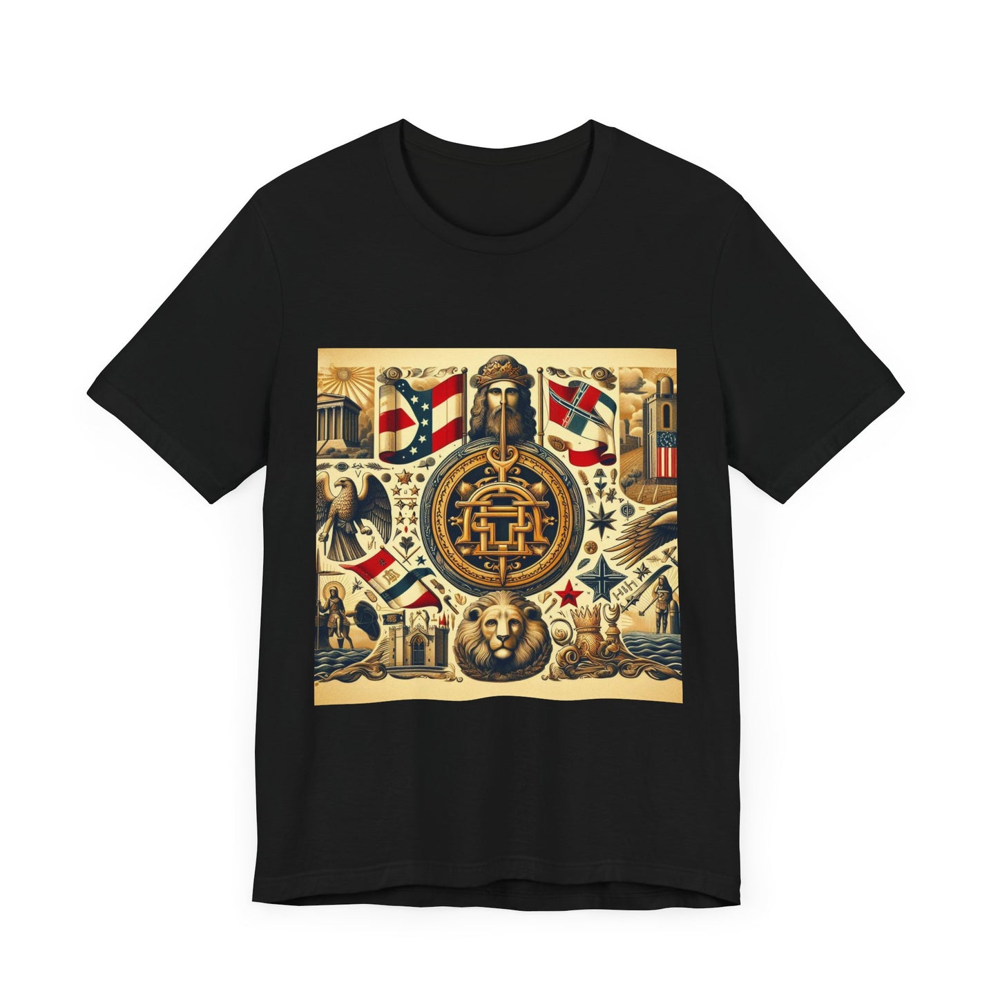 Georgia Vintage Christian Crusader - Unisex Jersey Tee - USA - 100% Charity Benefit - The God Vote Collection by Chris Rabalais