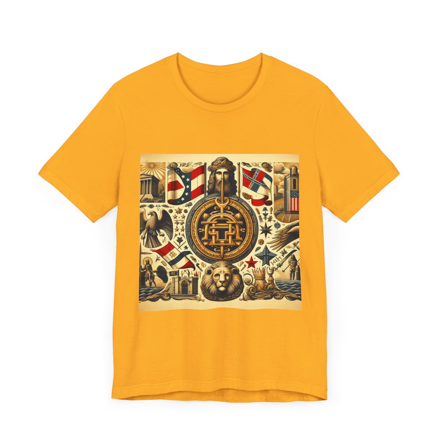 Georgia Vintage Christian Crusader - Unisex Jersey Tee - USA - 100% Charity Benefit - The God Vote Collection by Chris Rabalais