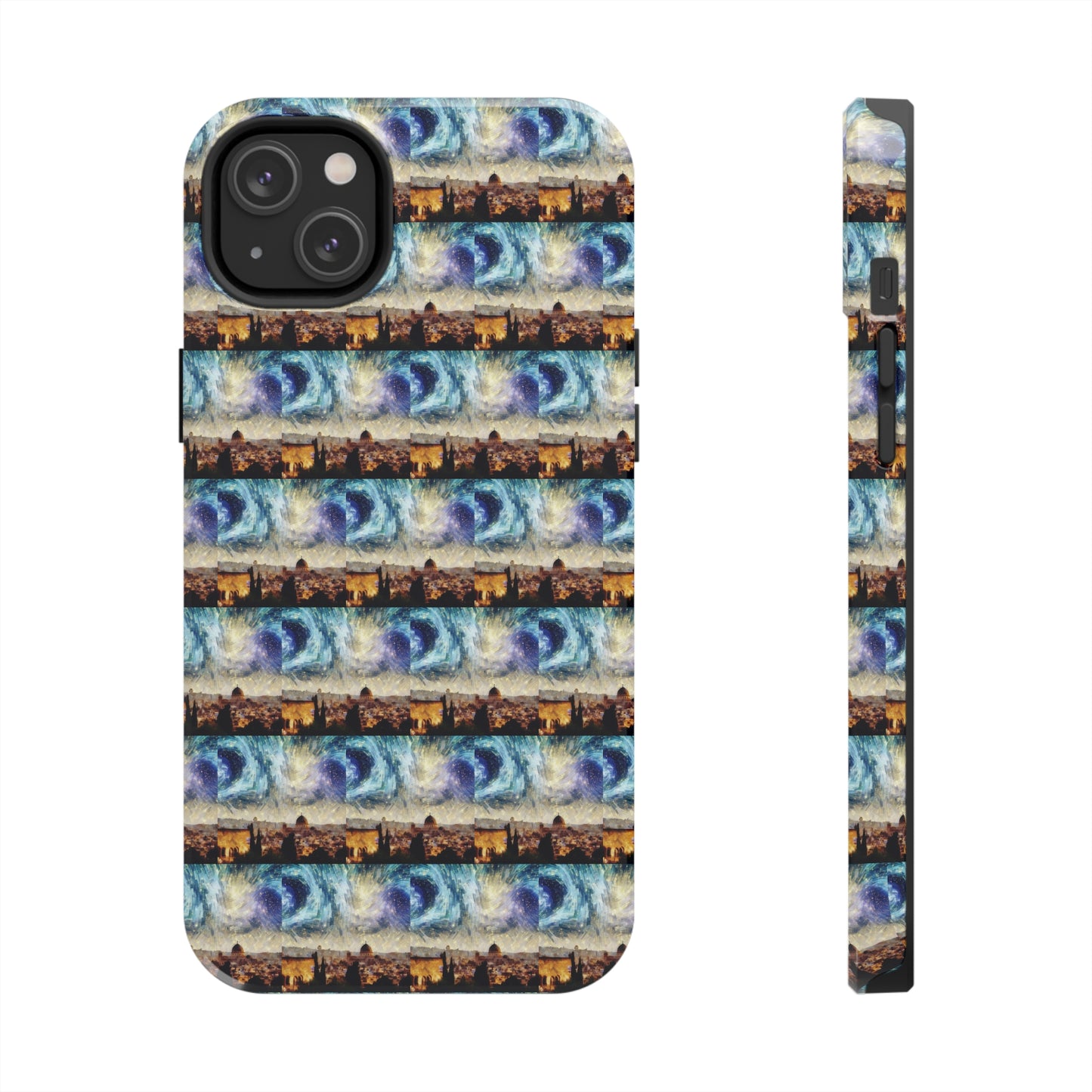 AImagination Collection iPhone Tough Case - "Starry Jerusalem" - The God Ball Originals by Chris Rabalais (2024)