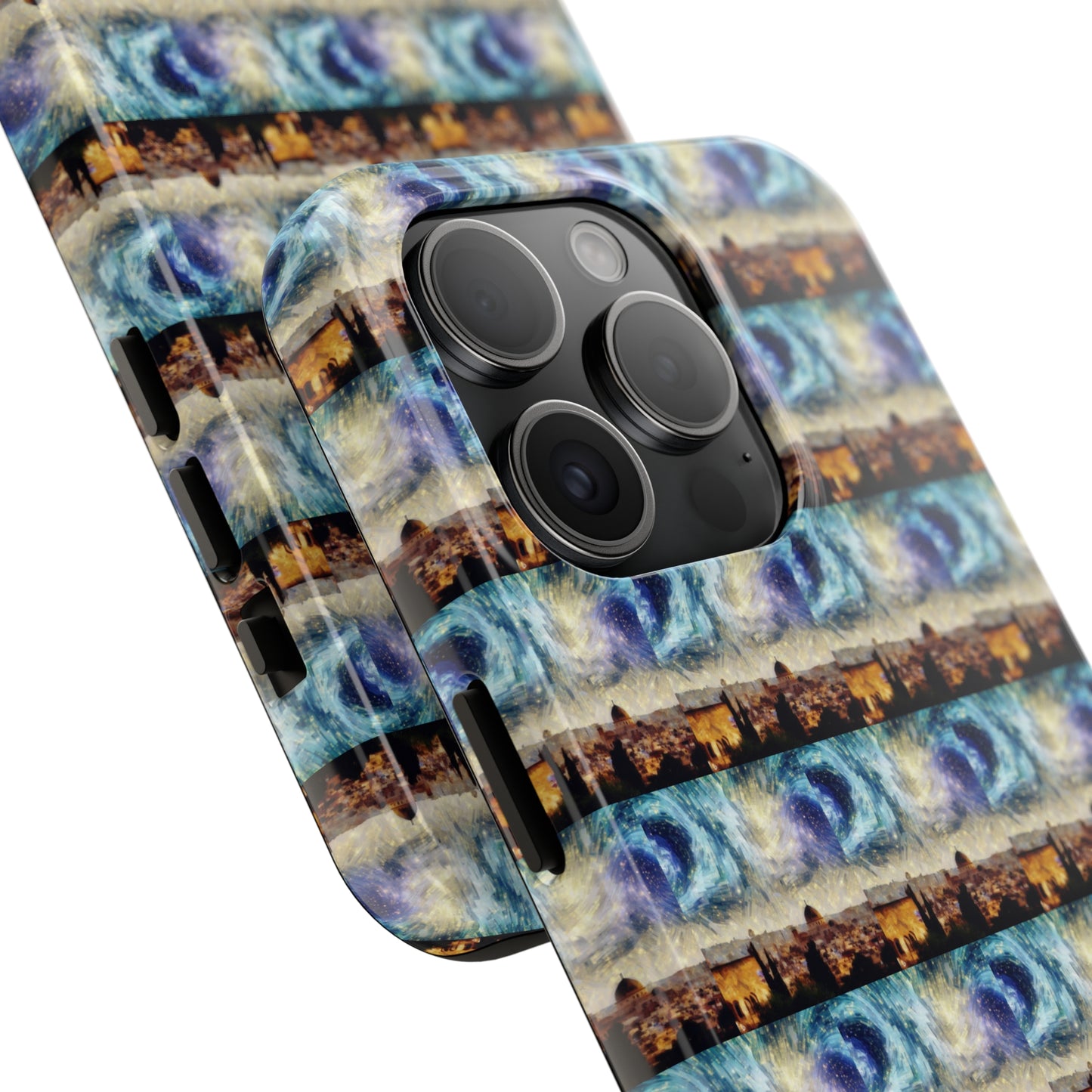 AImagination Collection iPhone Tough Case - "Starry Jerusalem" - The God Ball Originals by Chris Rabalais (2024)