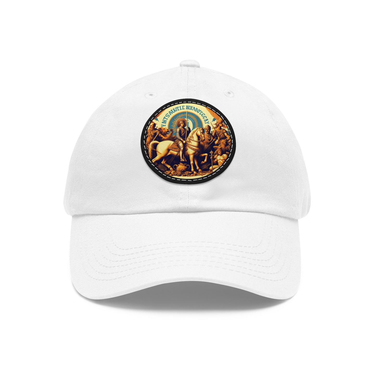 Kentucky Vintage Christian Crusader Campaign Hat - Chino Twill Leather Logo - 100% Charity - The God Vote Collection by Chris Rabalais