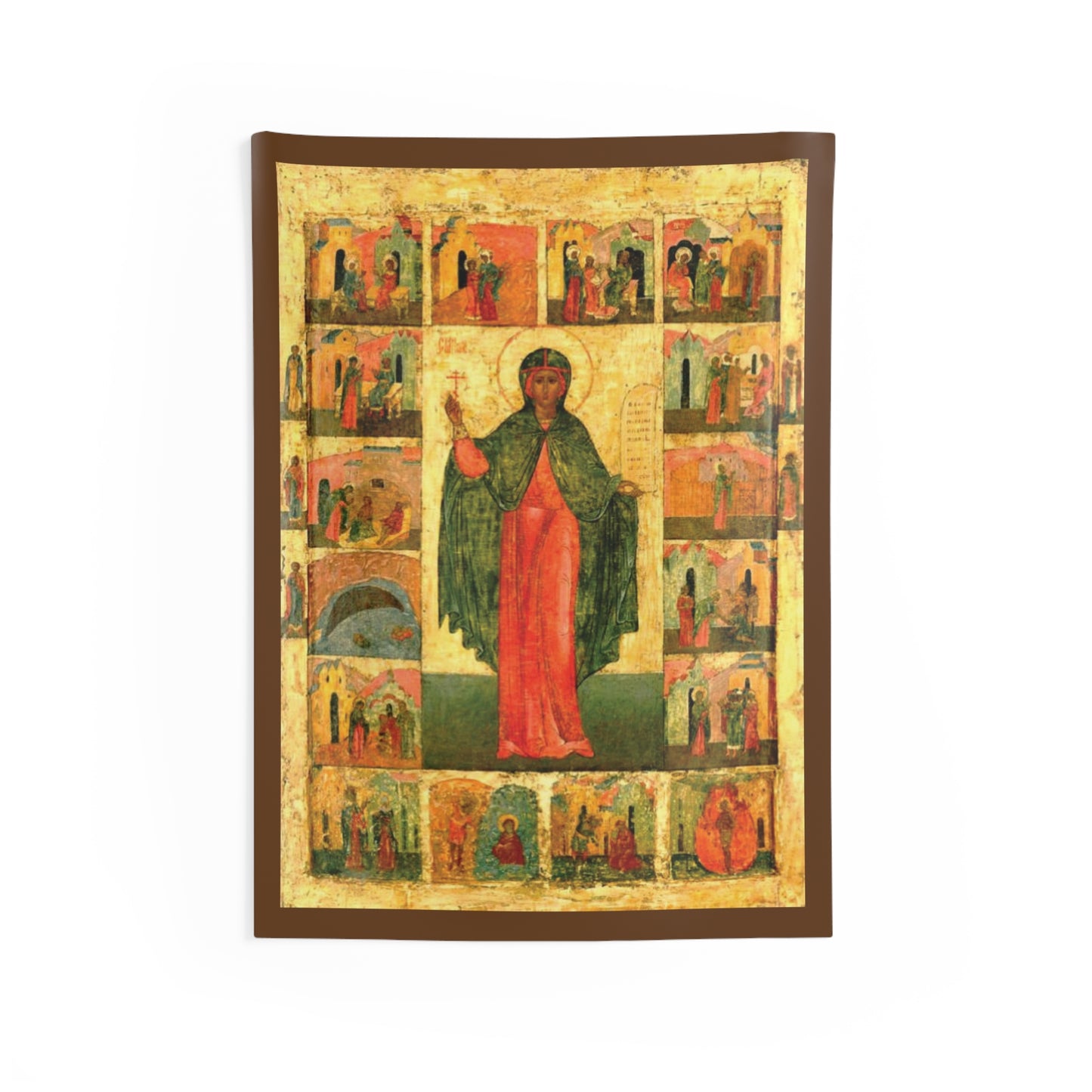 Saint Anastasia the Roman Byzantine Orthodox Icon 3rd Century October 29 Feast Home Tapestry Catholic Christian Bible Scripture Christ Gift